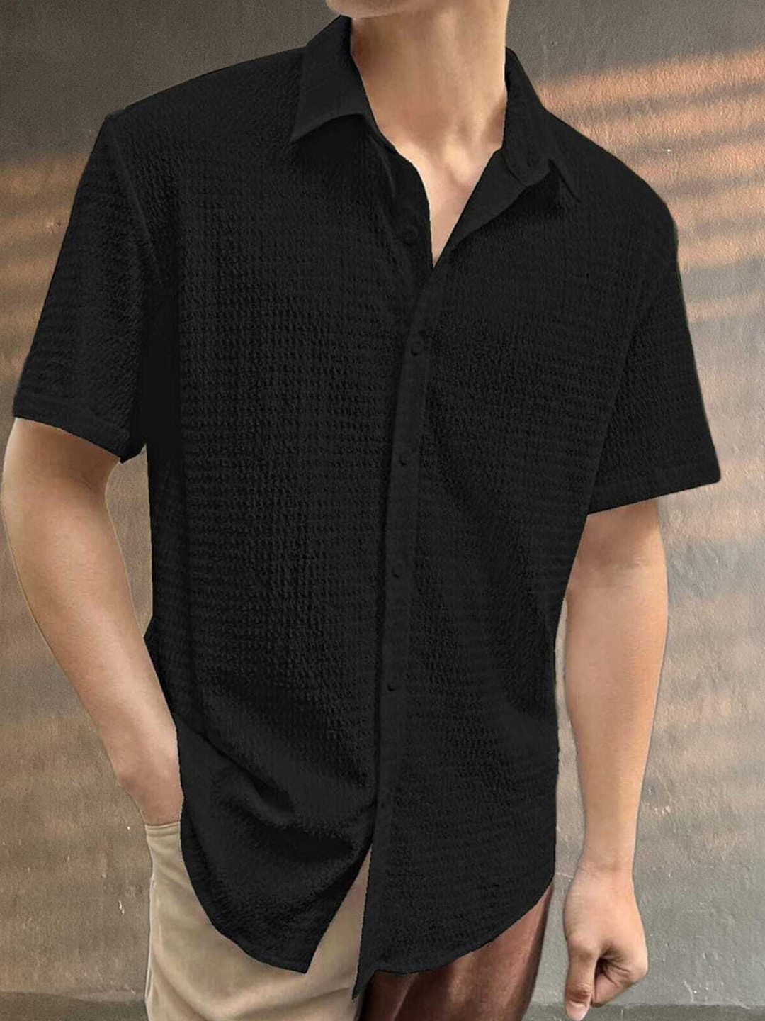 Praizy Men Classic Opaque Casual Shirt