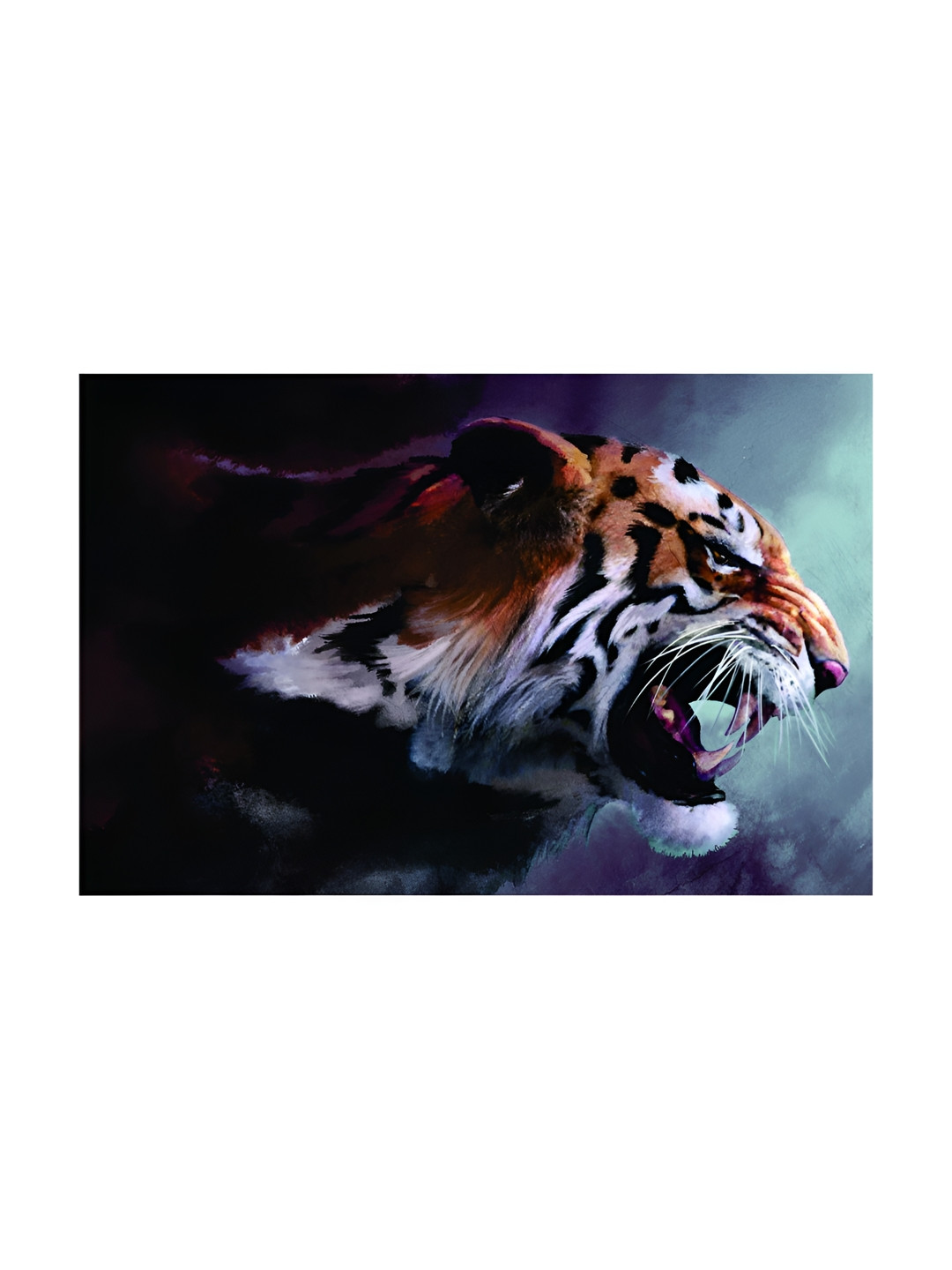 Inephos Tiger Wildlife Canvas Wall Rectangle Paintings Wall Art -35 x 24In