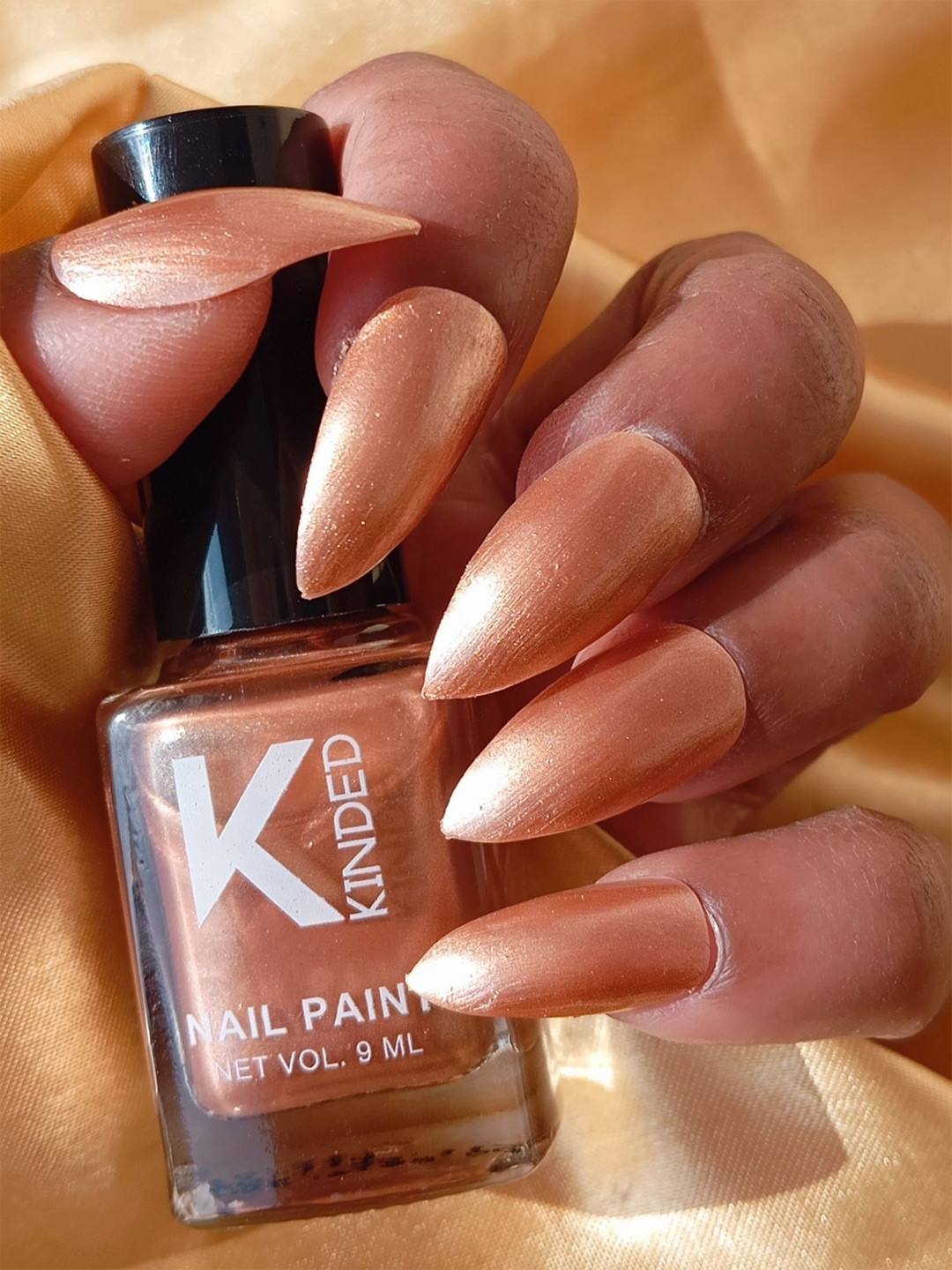 KINDED Metallic Long Stay Nail Polish - 9 ml - Chrome Copper 55