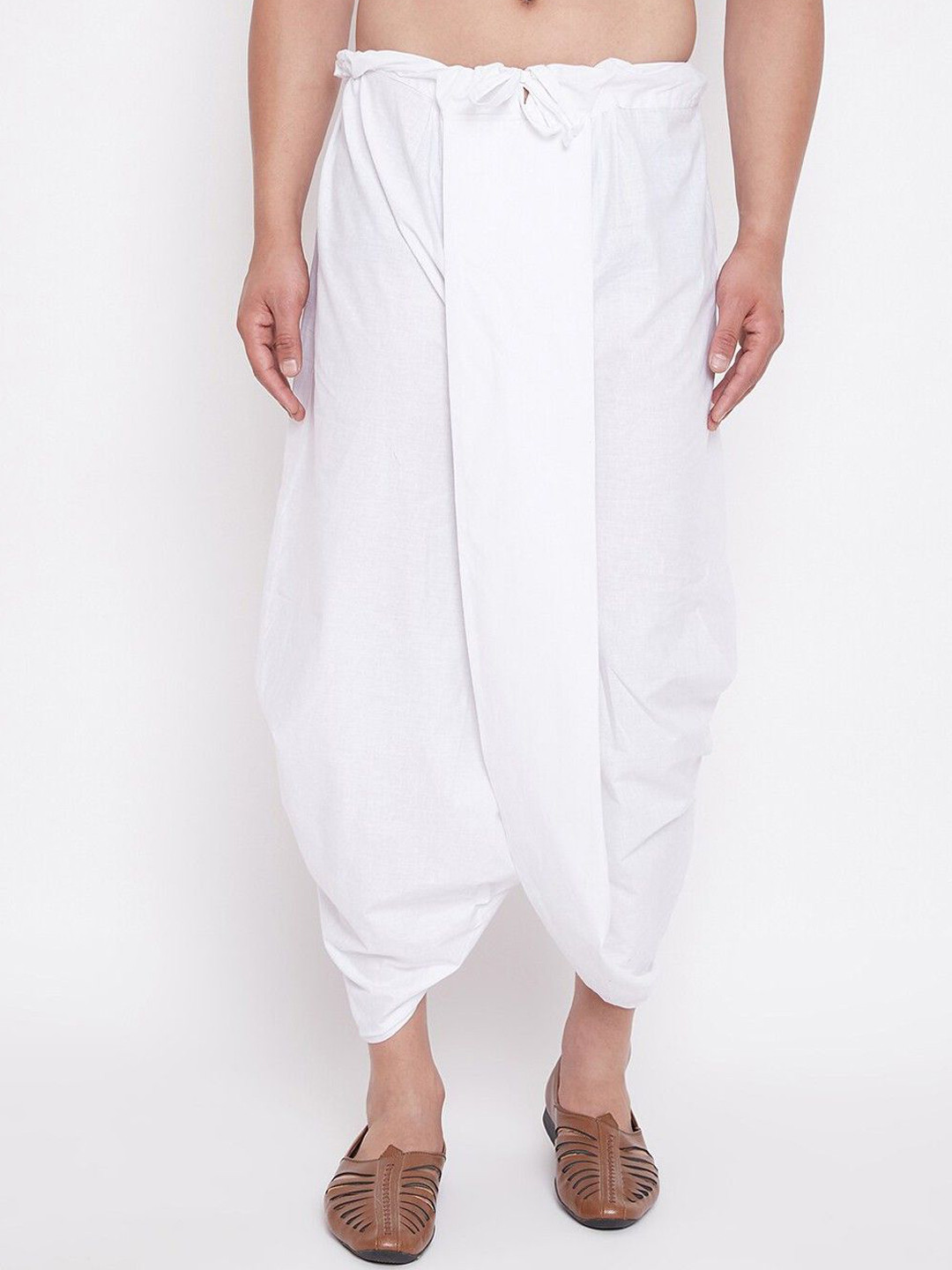 FANZI Men Ankle-Length Solid Dhoti Pants