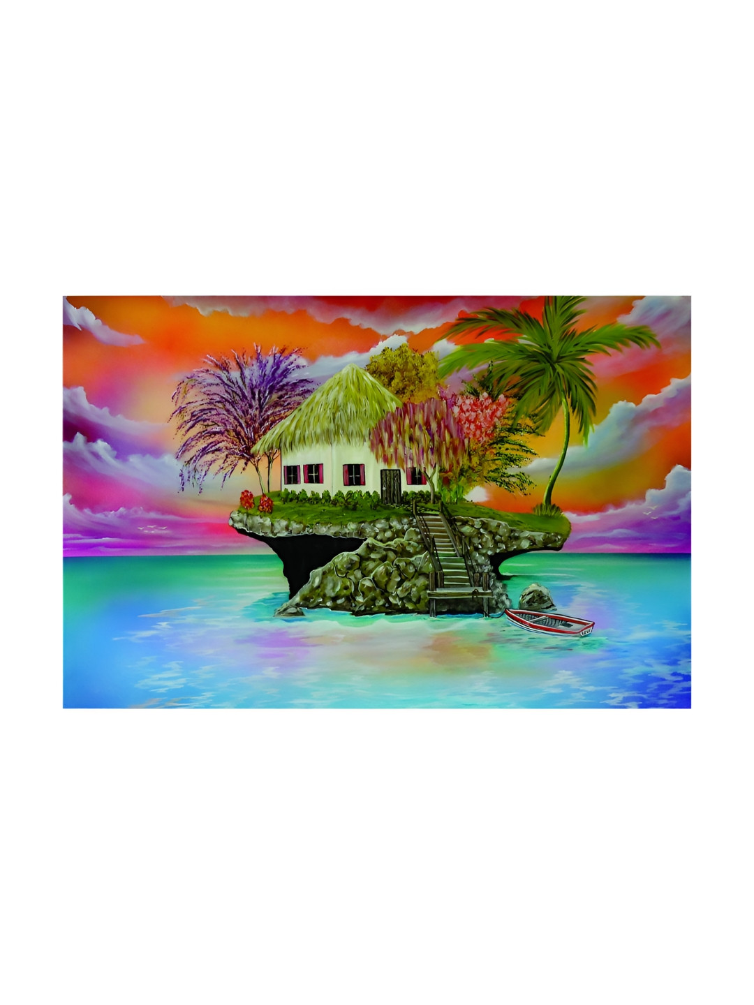 Inephos Beautiful Nature Canvas Wall Rectangle Paintings Wall Art - 35.8 x 24In