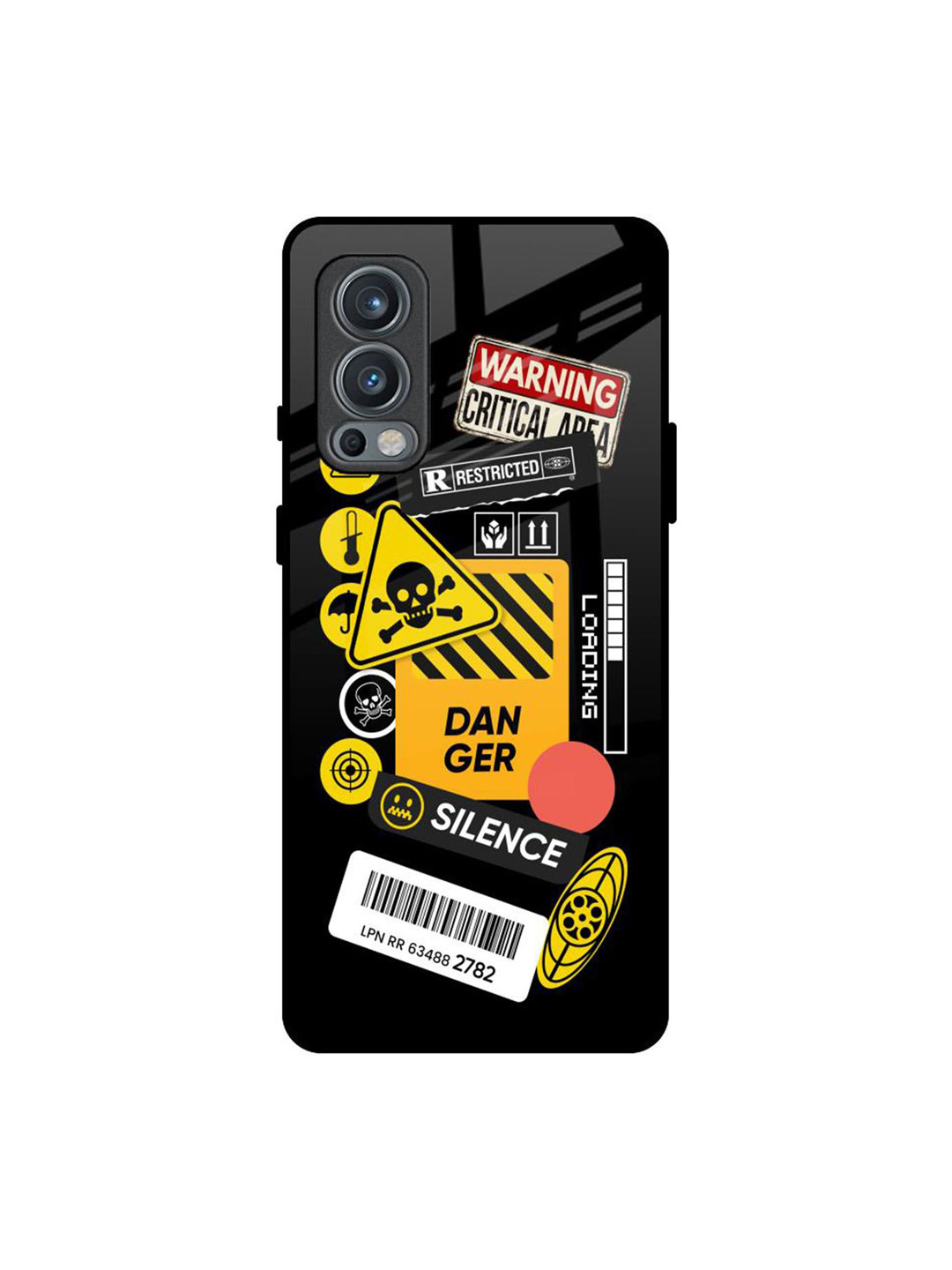QRIOH Danger Signs Printed Oneplus Nord 2 Back Case