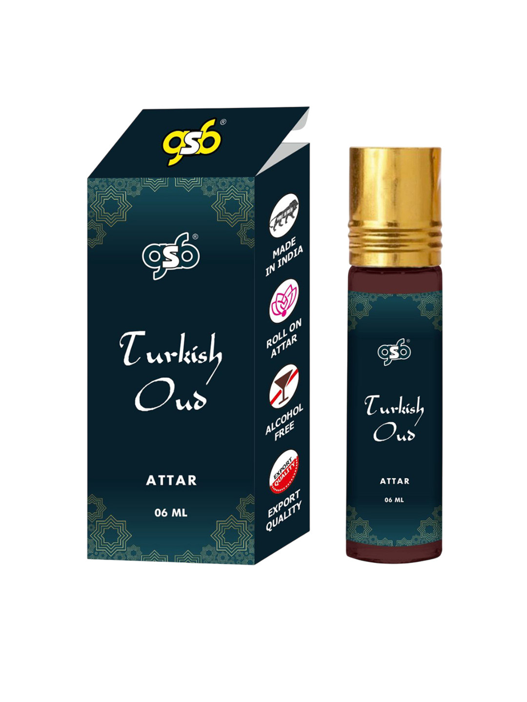GSB Turkish Oud Pure Natural Long Lasting Alcohol Free Attar 6 ml