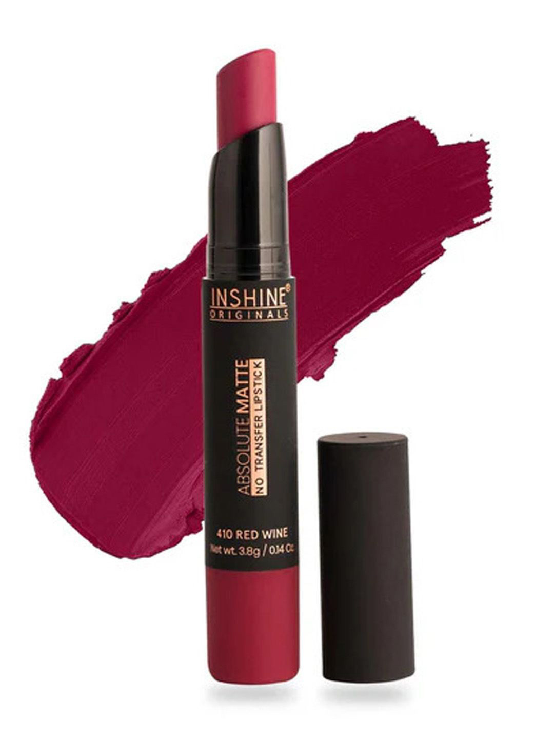 Inshine Originals Absolute Matte No Transfer Bullet Lipstick - 3.5 g - Red Wine 410