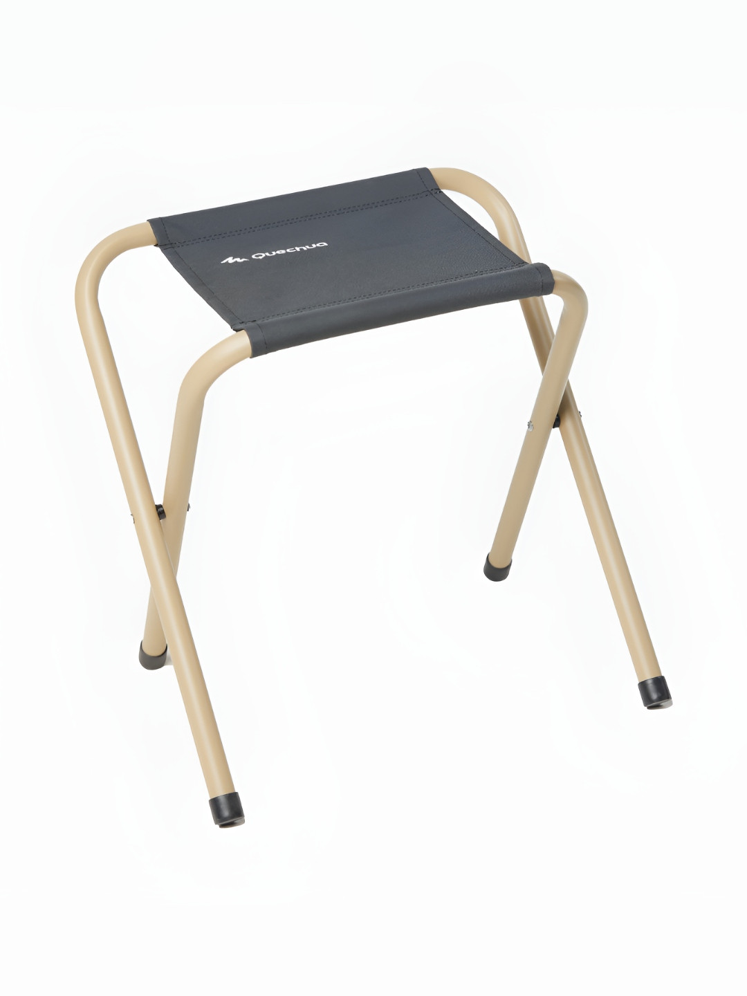 Decathlon QUECHUA Beige & Black Foldable Camping Stool