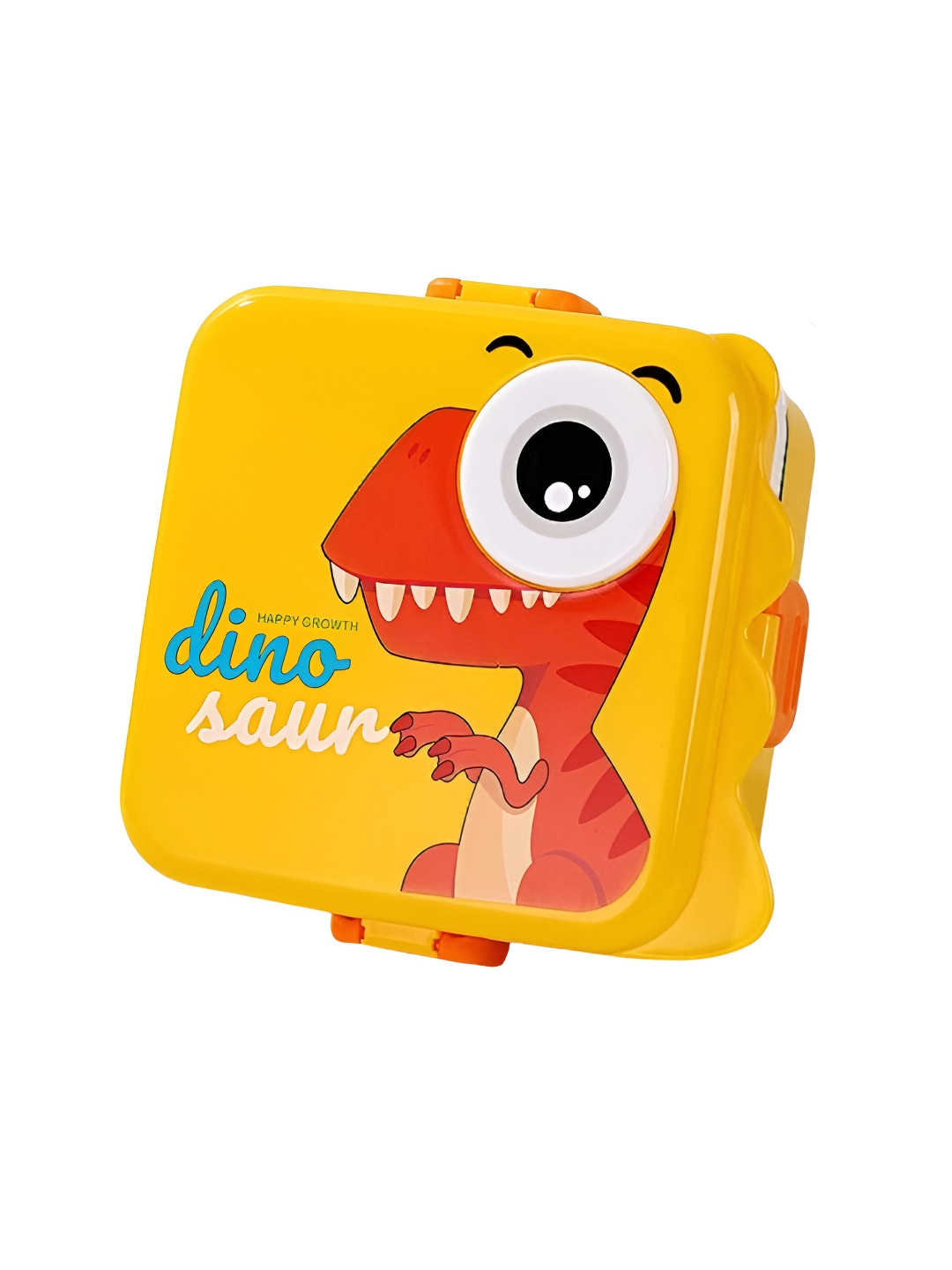 YELONA Cartoon Shape Dinosaur Plastic Dishwasher Safe Lunch Box With Spoon and Fork