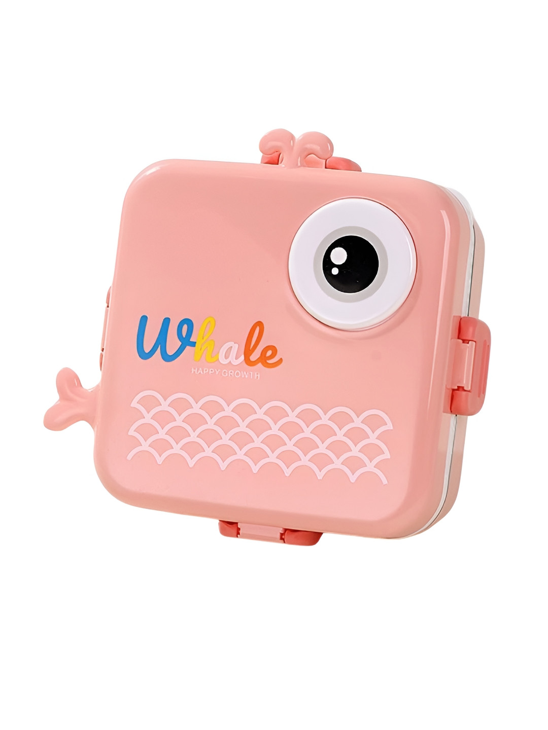 YELONA Cartoon Shape Conversational Plastic Dishwasher Safe Lunch Box With Spoon and Fork