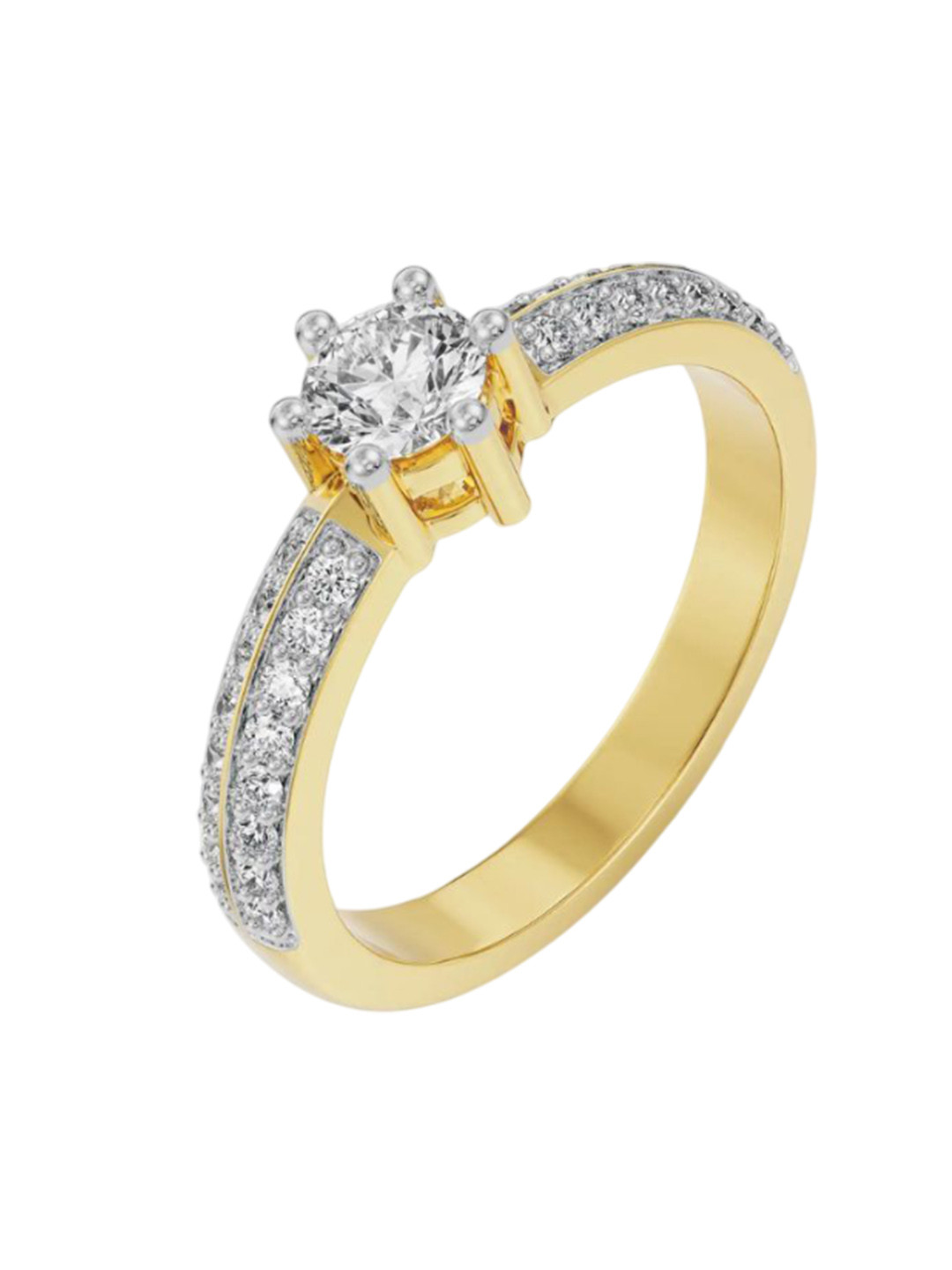 Emori Blakely Solitaire Lab Diamond in 14KT Gold Band