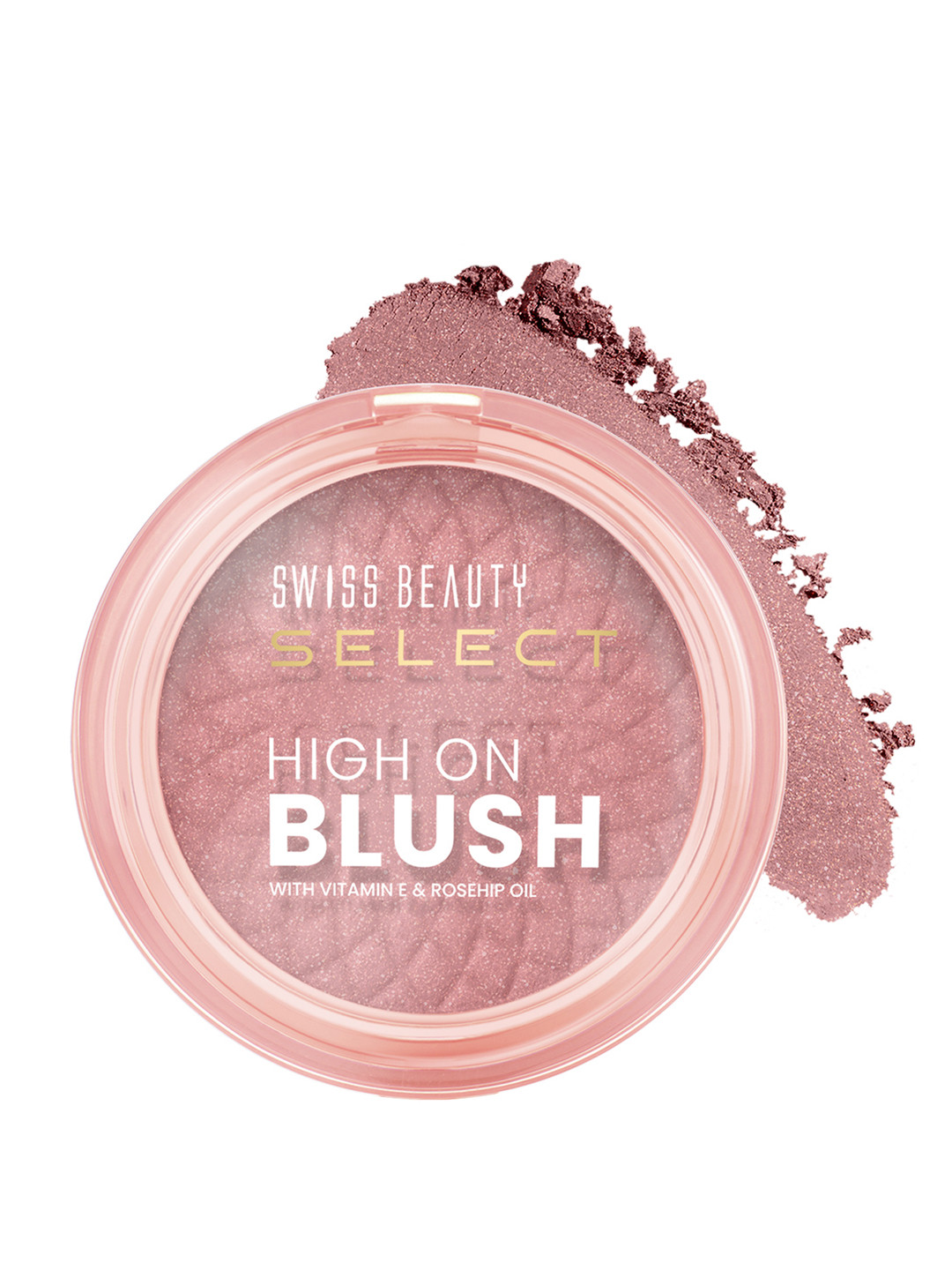SWISS BEAUTY Select Long-Lasting High On Blush with Vitamin E & Rosehip Oil - Soft Pink 02