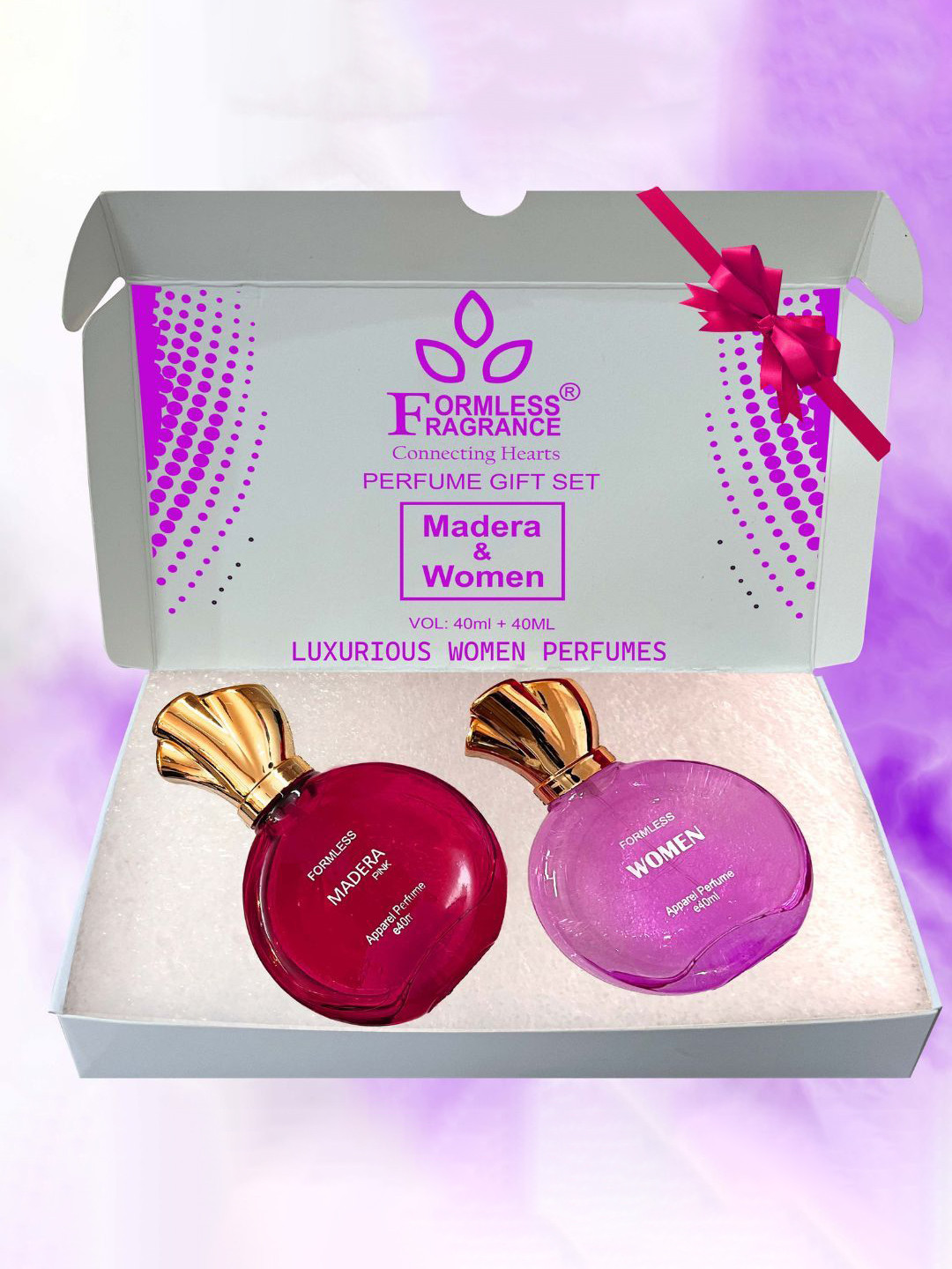 Formless Fragrance Women Madera Pink And Women Set Of 2 Long Lasting Perfume - 40 ml Each