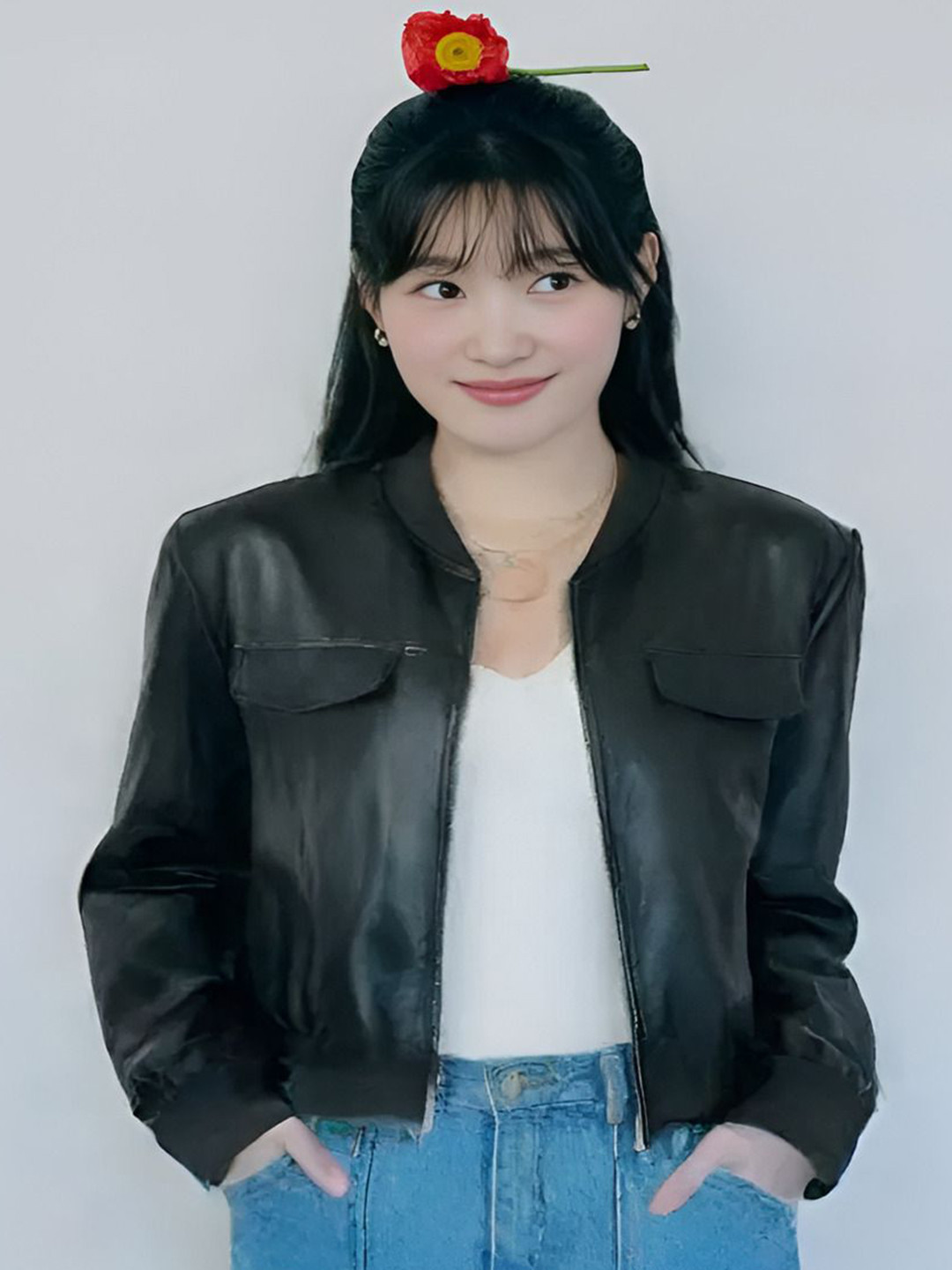 Shiv traders collection Women Solid Long Sleeves Leather Jacket