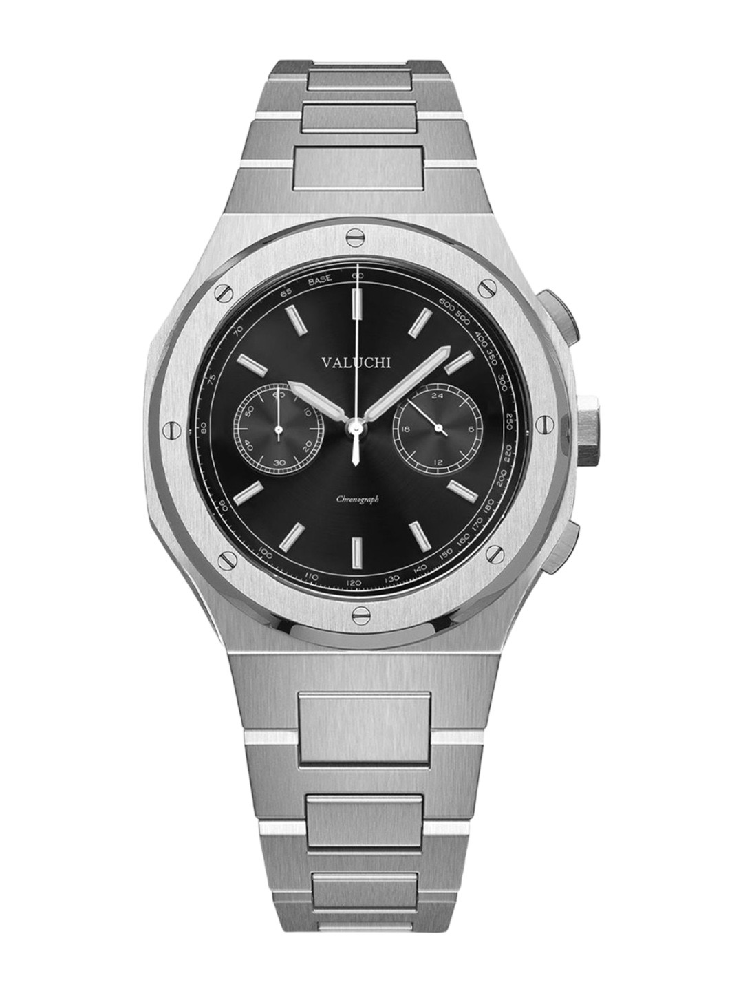 Valuchi Men Dial & Stainless Steel Bracelet Style Straps Analogue Watch VT-CHR-SB