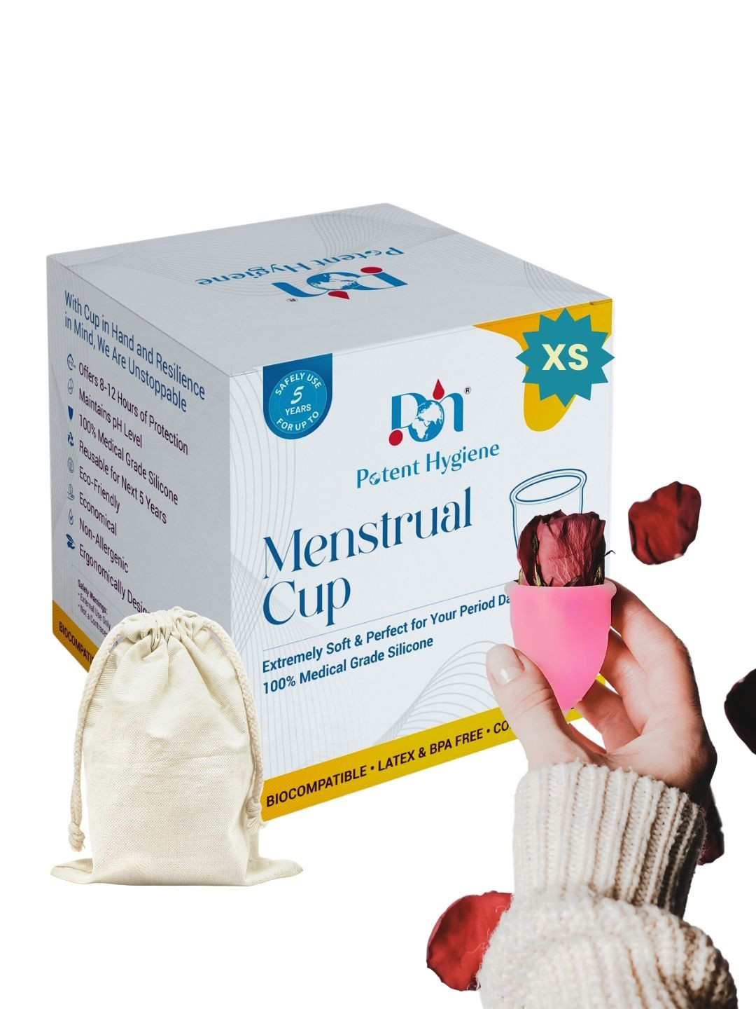 Potent Hygiene Reusable Menstrual Cup - XS
