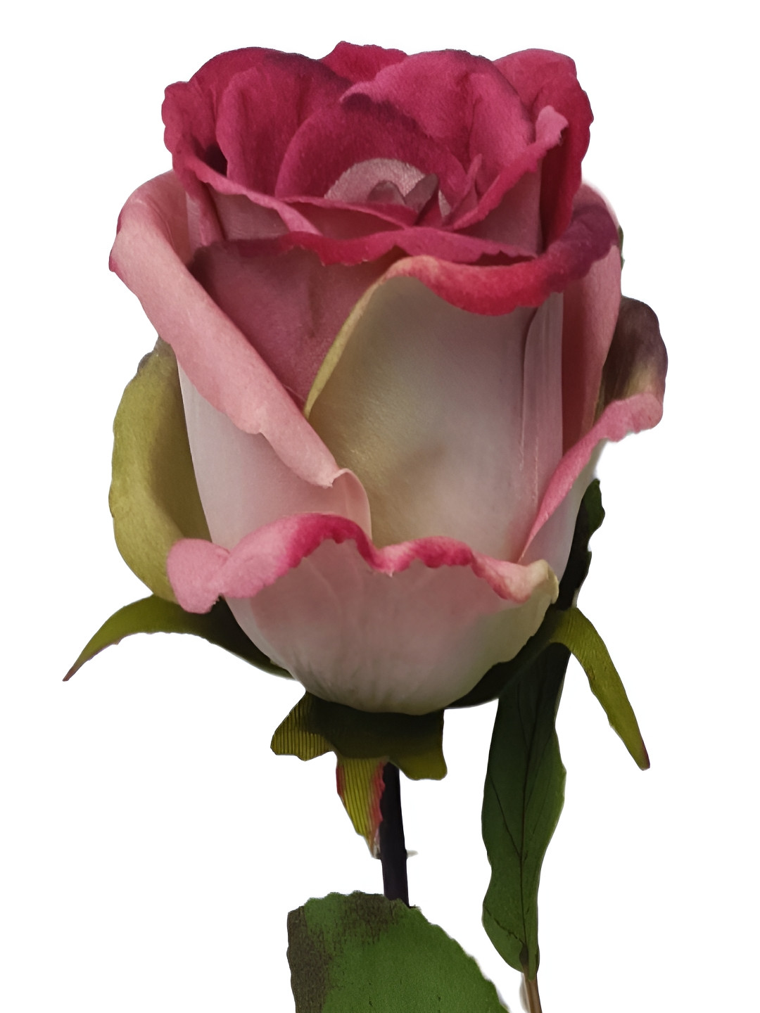 OGI INTERIORS Pink 1 Pieces Rose Artificial Flower