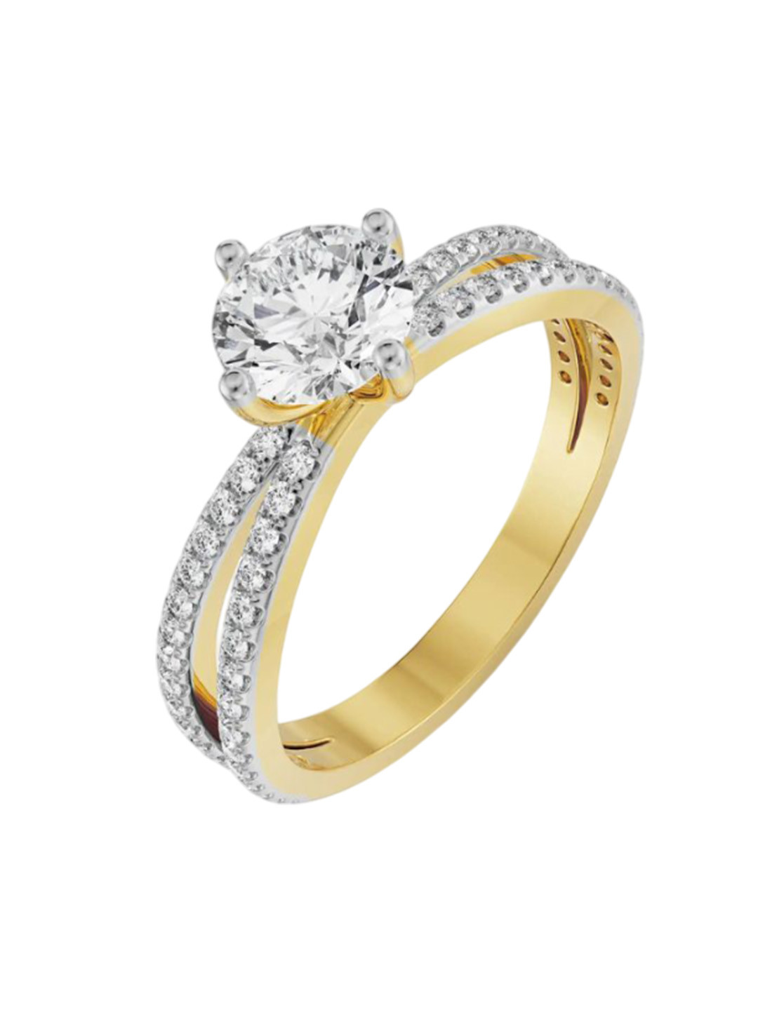 Emori Finley Solitaire Engagement Lab Diamond in 14KT Gold Ring