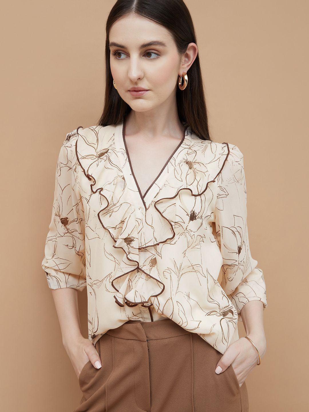 CODE by Lifestyle Animal Print Top