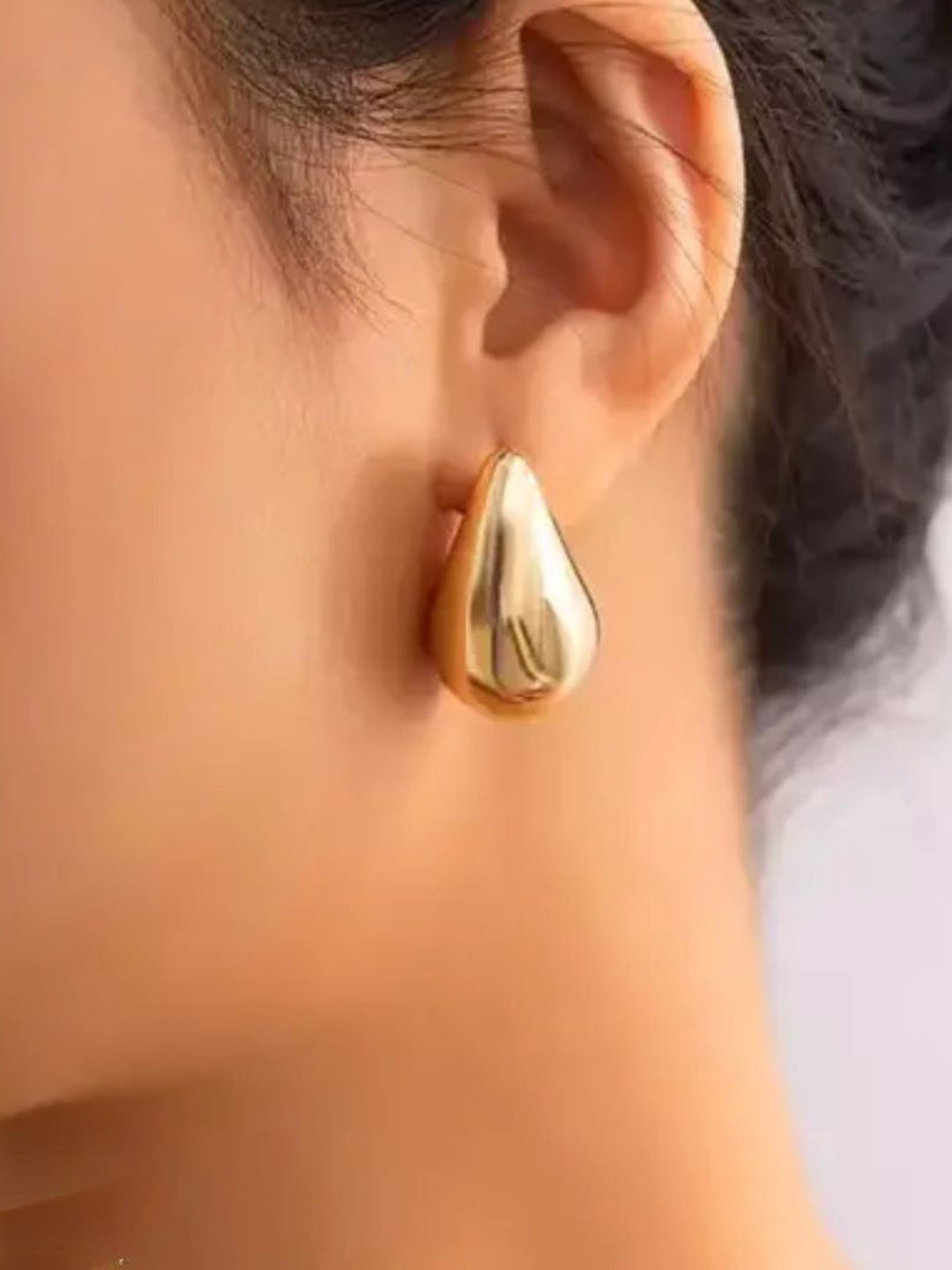 Celestique Water Drop Shaped Drop Studs