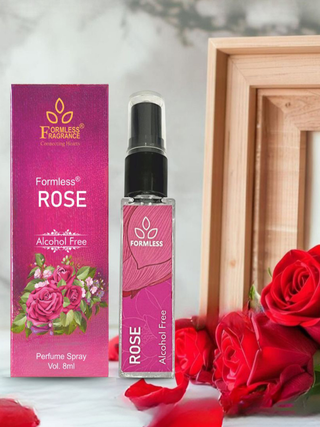 Formless Fragrance Rose Set Of 2 Alcohol Free Spray Perfume - 8 ml Each