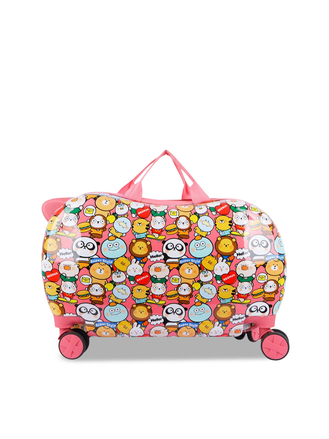 Polo Class Kids Printed Hard Sided Waterproof Trolley Bag