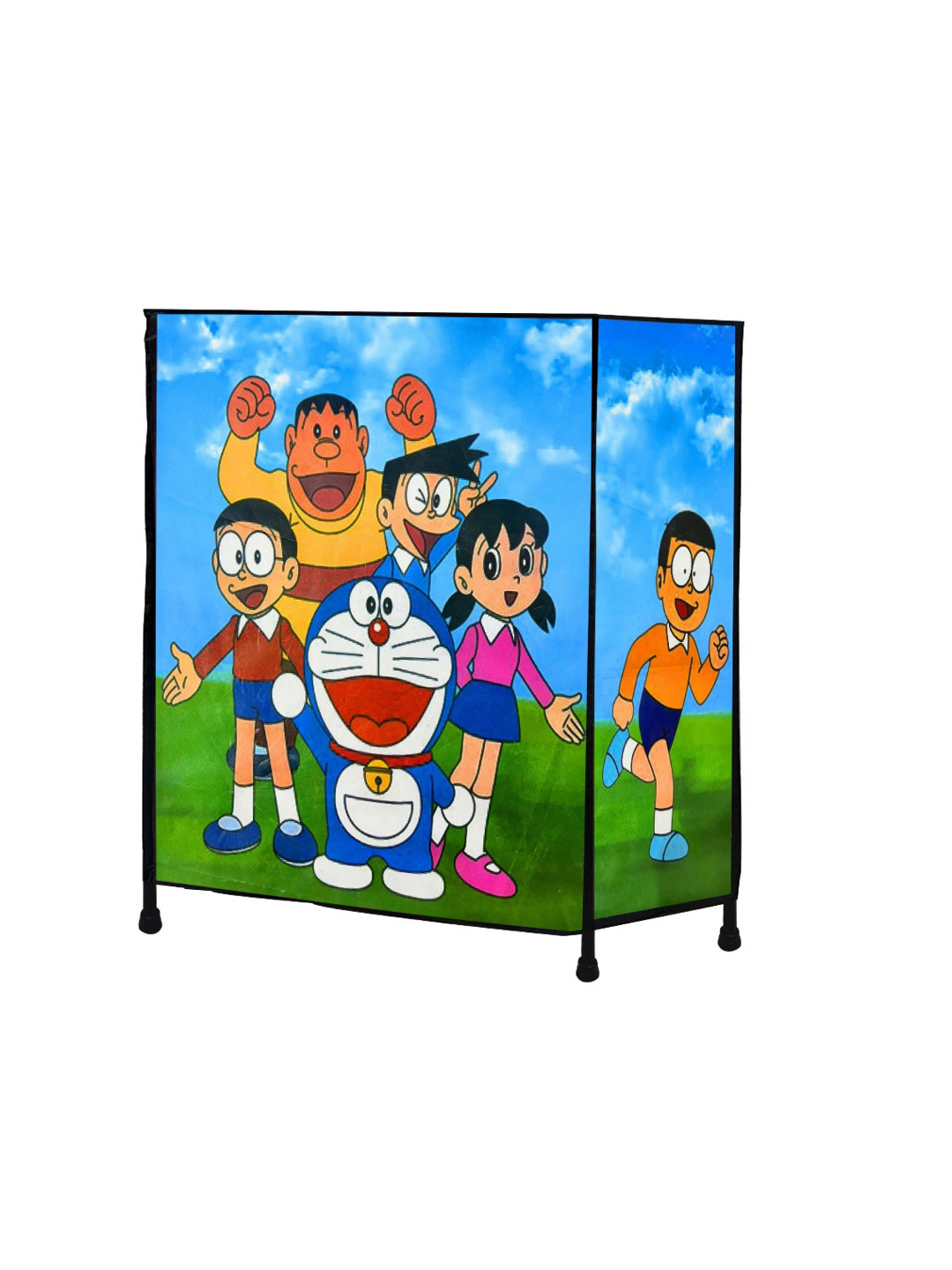 Urban Choice Green & Blue Doraman Printed Laundry Bag Organiser