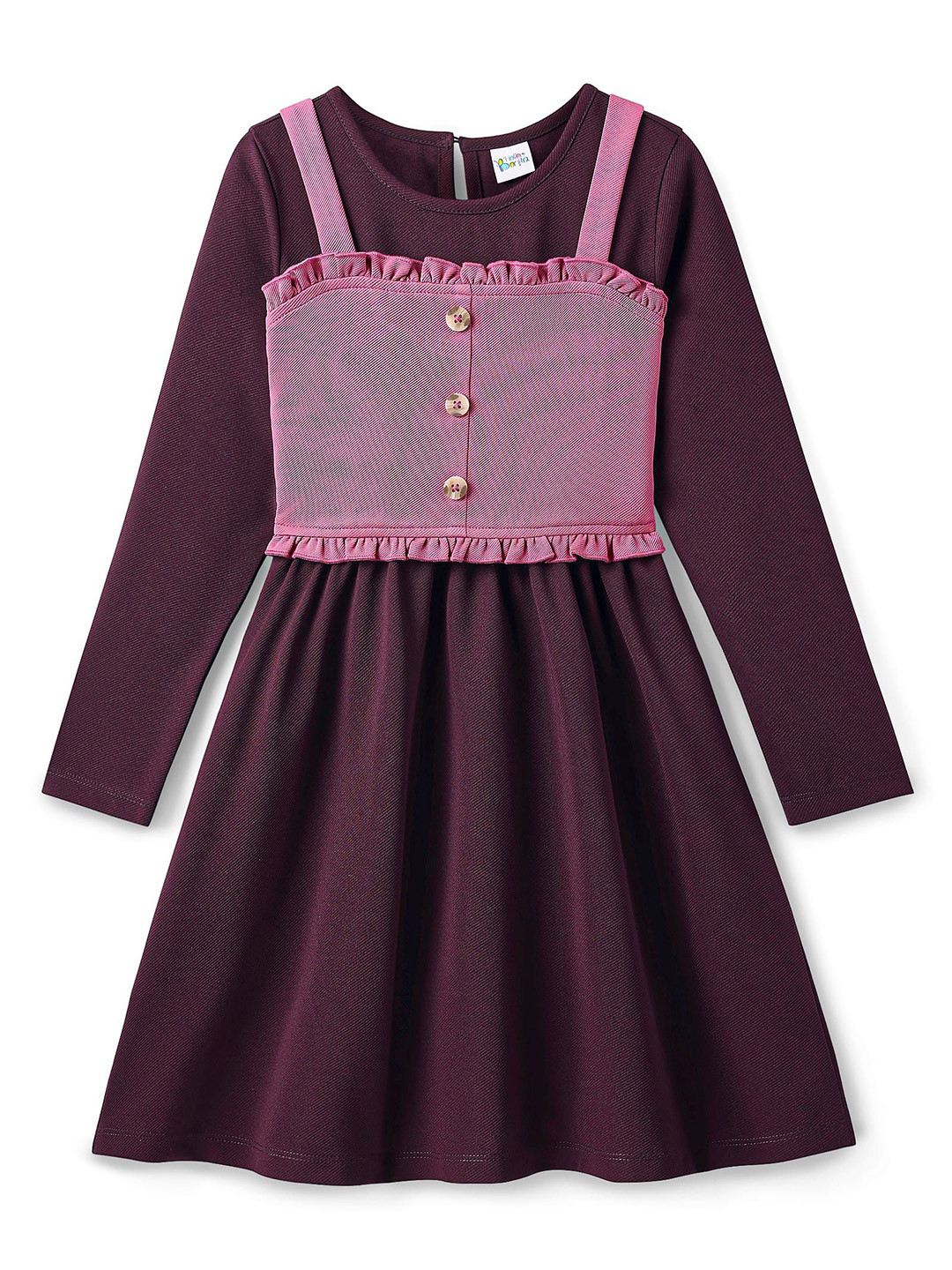 Hola Bonita Girls A-Line Dress With Corset