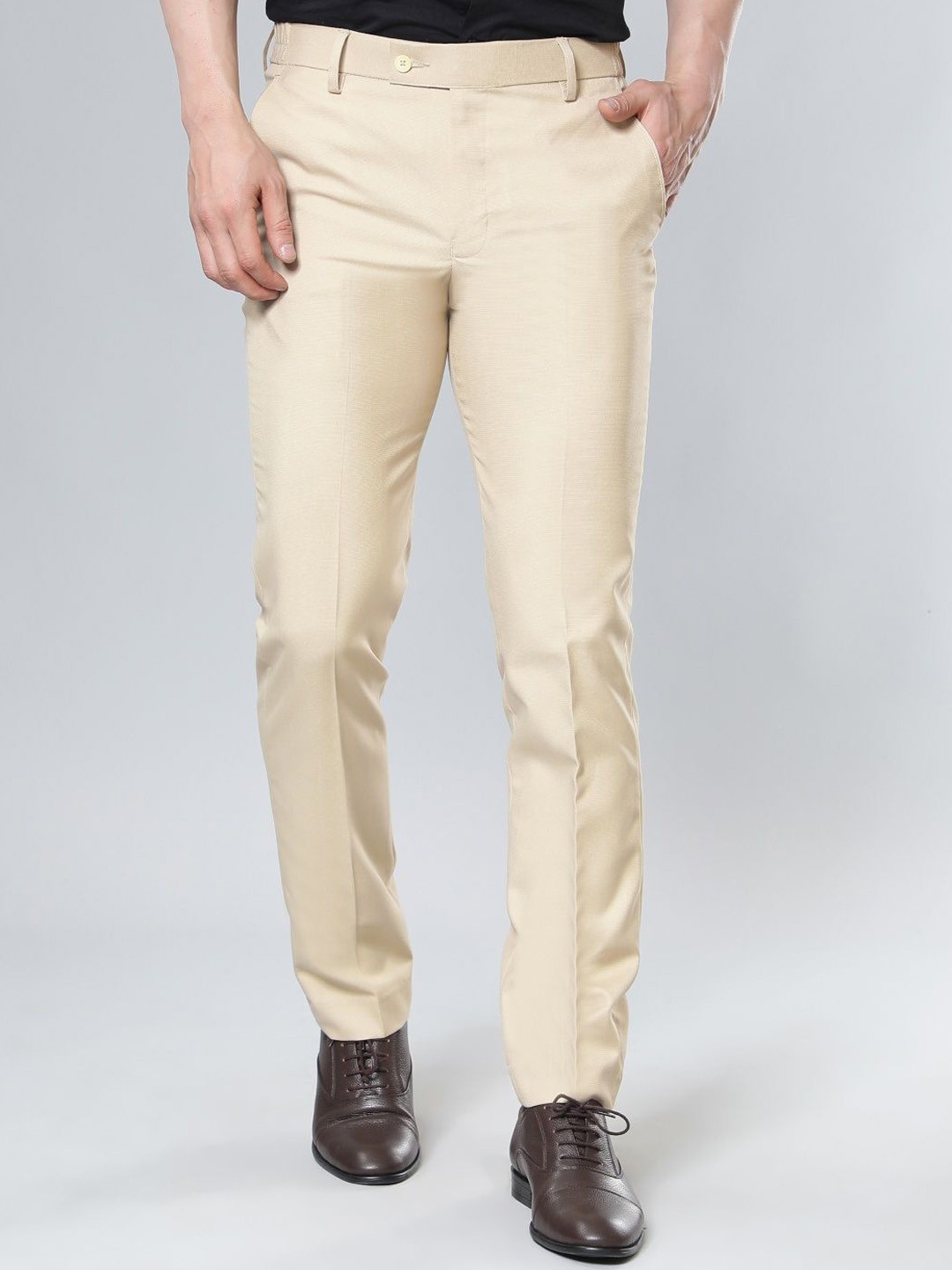 Haul Chic Men Comfort Slim Fit Chinos Trousers