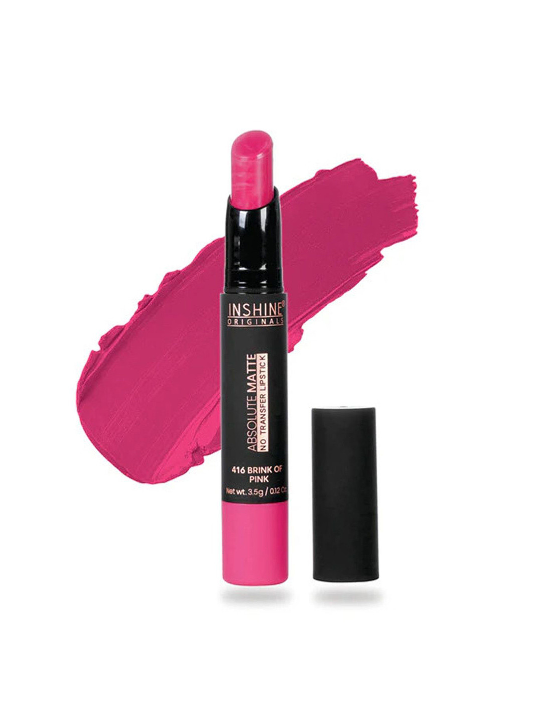 Inshine Originals Absolute Matte No Transfer Bullet Lipstick - 3.5 g - Brink Of Pink - 416