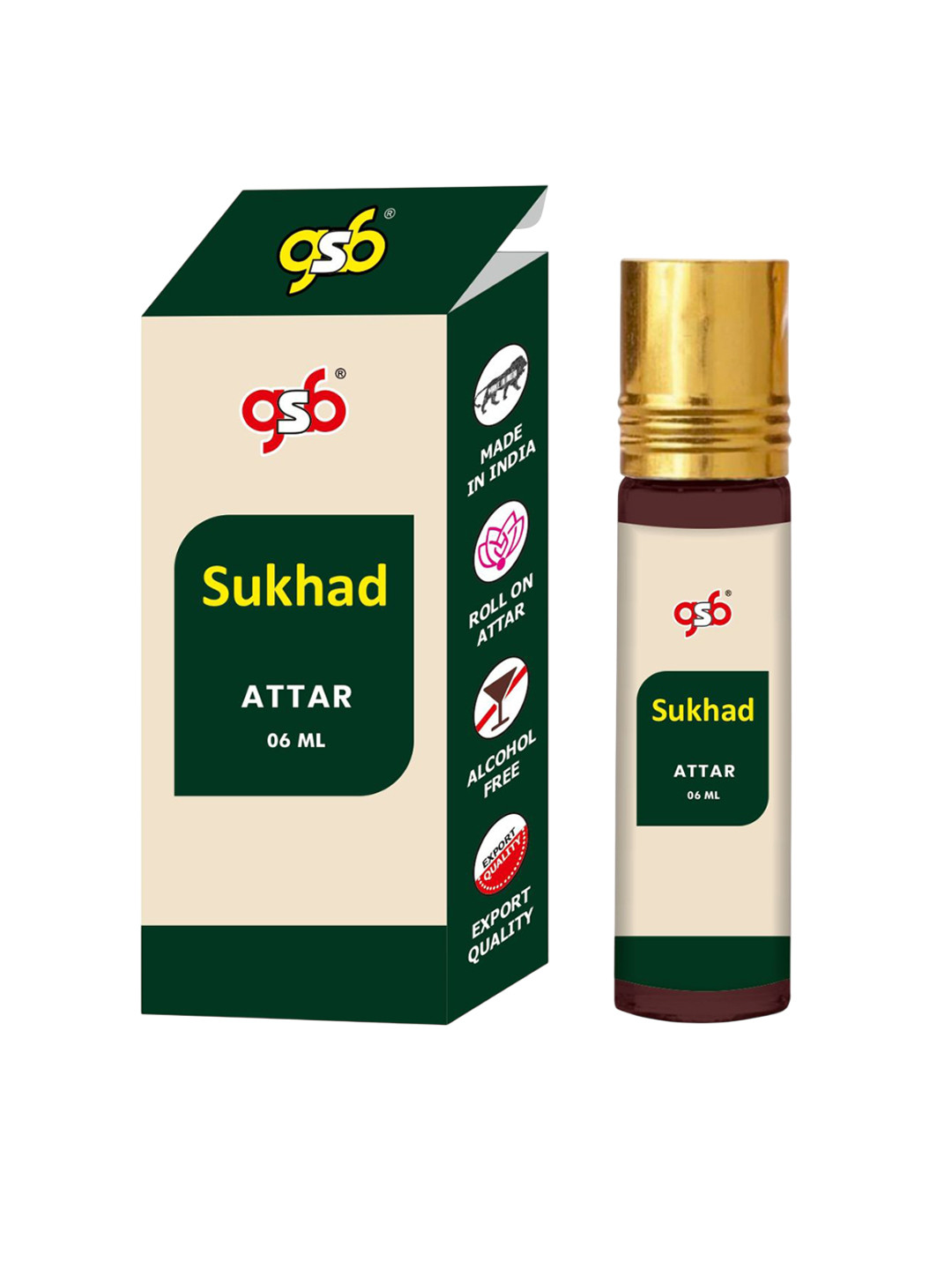 GSB Sukhad Alcohol Free Long Lasting Roll On Attar - 6 ml
