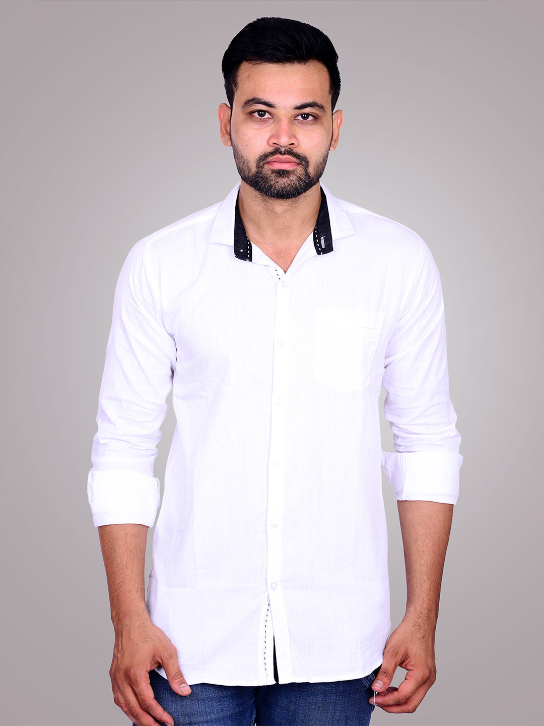 LA MILANO Men Slim Fit Opaque Casual Shirt