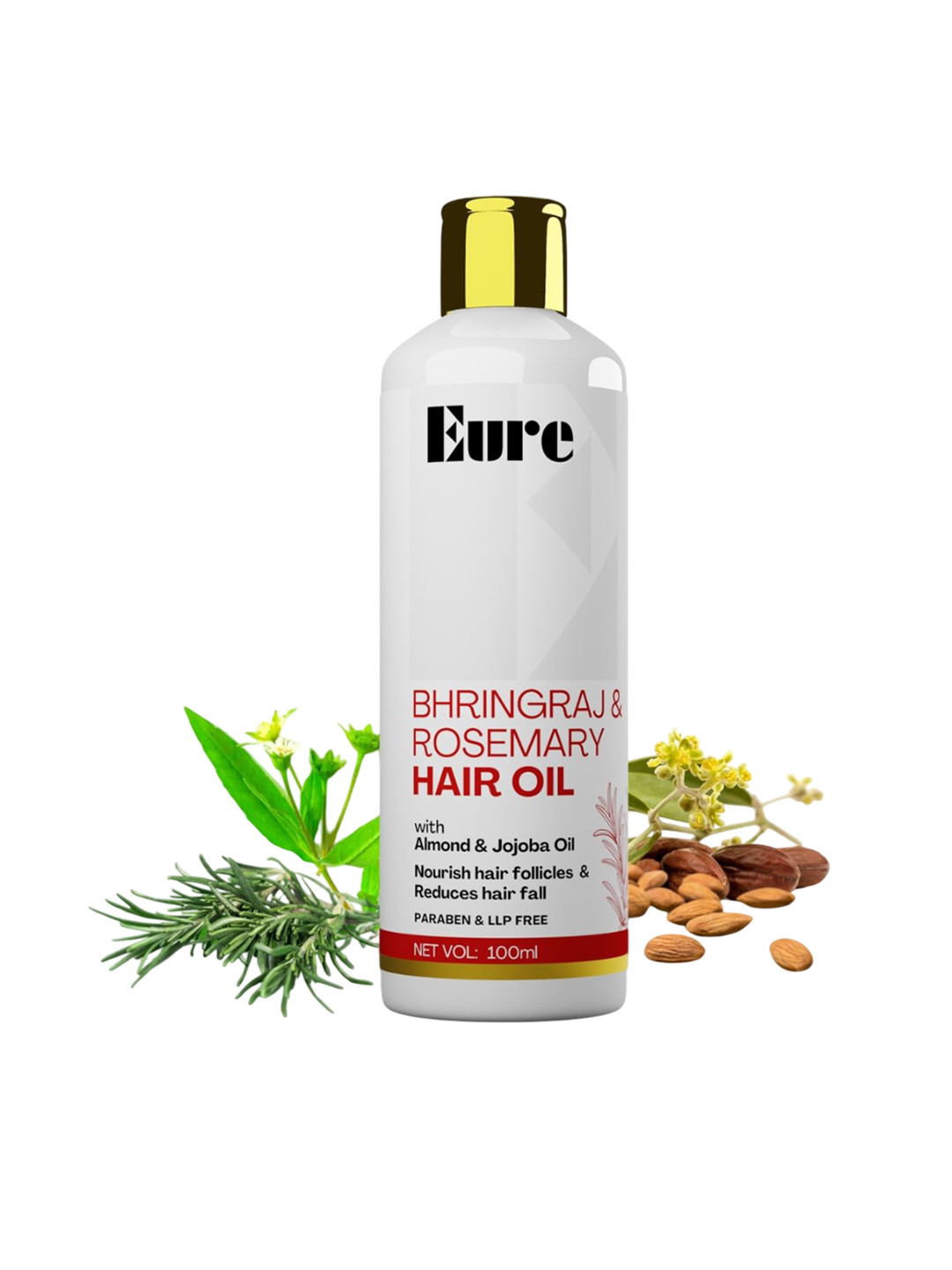 Eure Bhringraj & Rosemary Hair Oil For Hair Growth With Jojoba Oil - 100 ml
