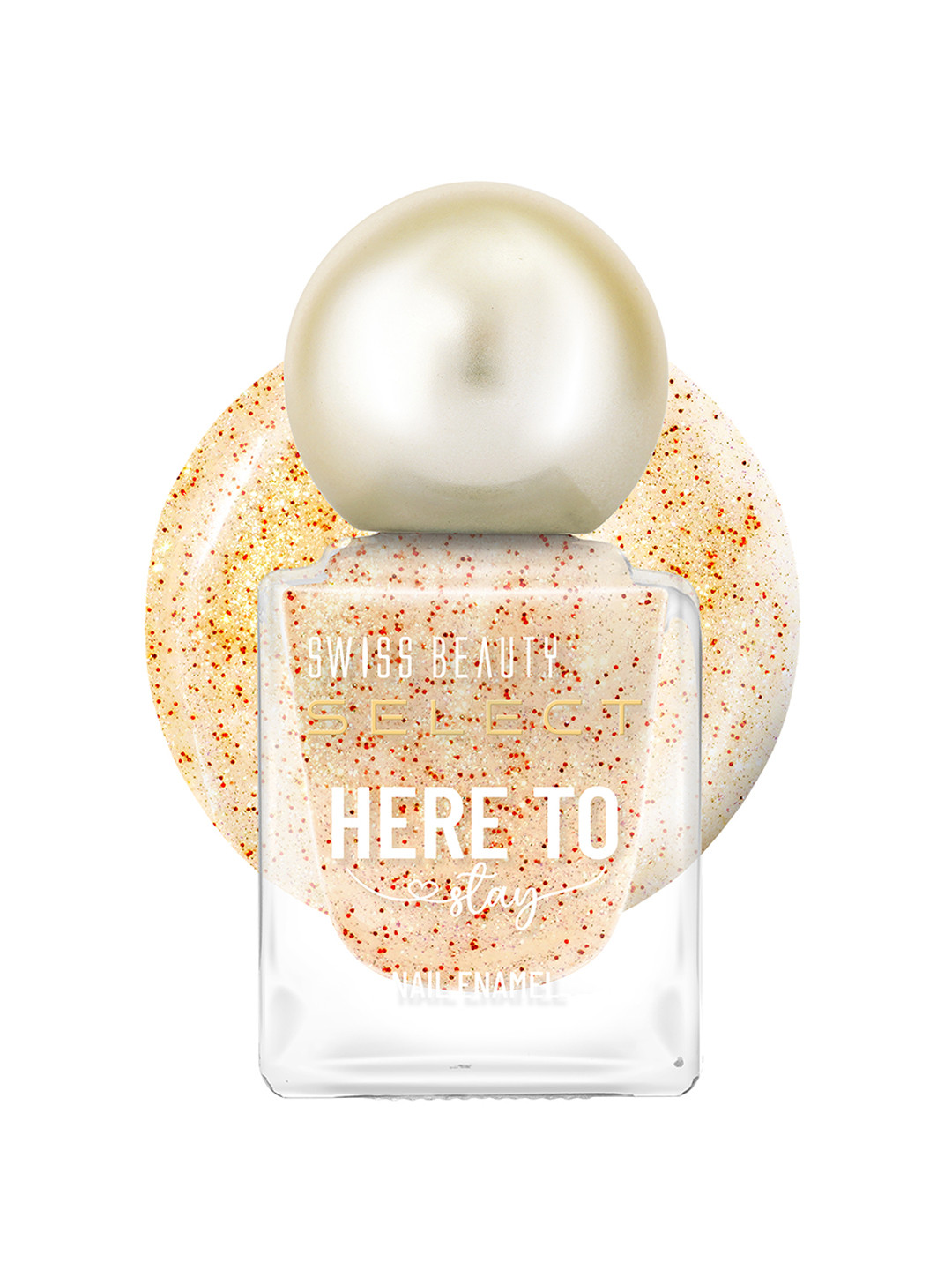 SWISS BEAUTY Here To Stay Waterproof Nail Enamel 12ml -  Chunky Mix 32