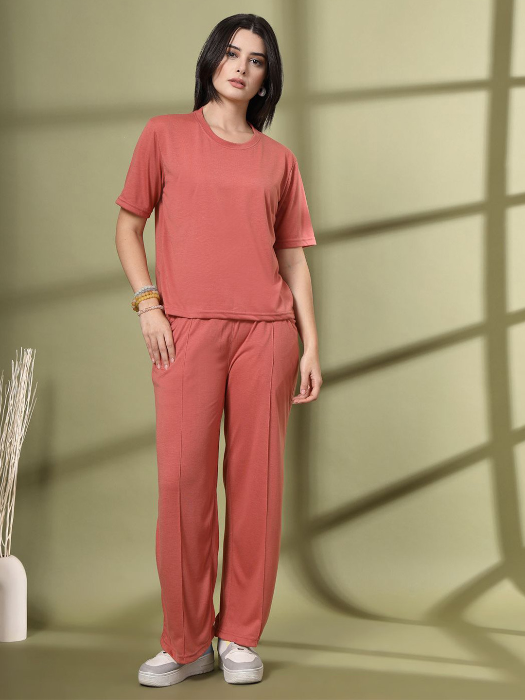 CHKOKKO Women Casual Summer Co-ord Set