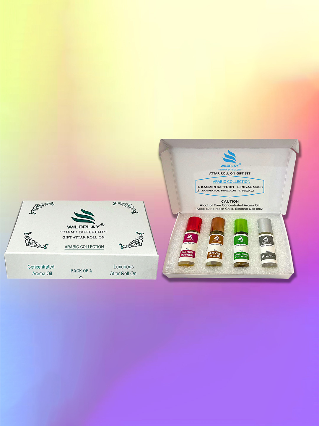 WILDPLAY Set Of 4 Arabic Collection Alcohol Free Attar - 7 ml Each