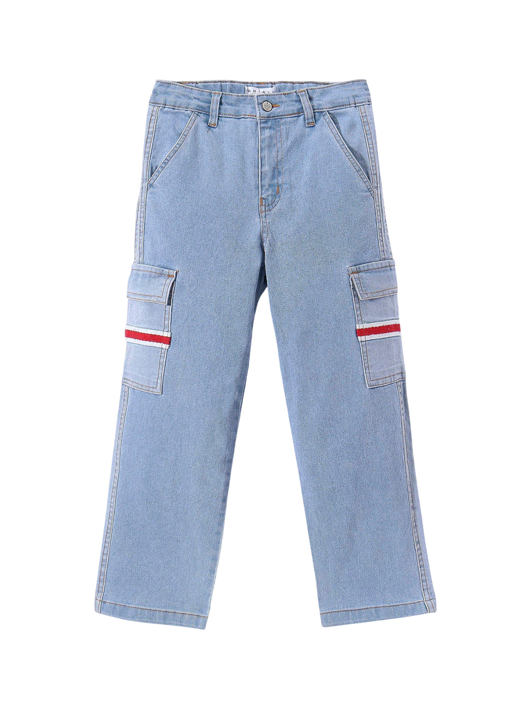 ARIAS By LARA DUTTA Boys Regular Fit Cotton Cargo Jeans
