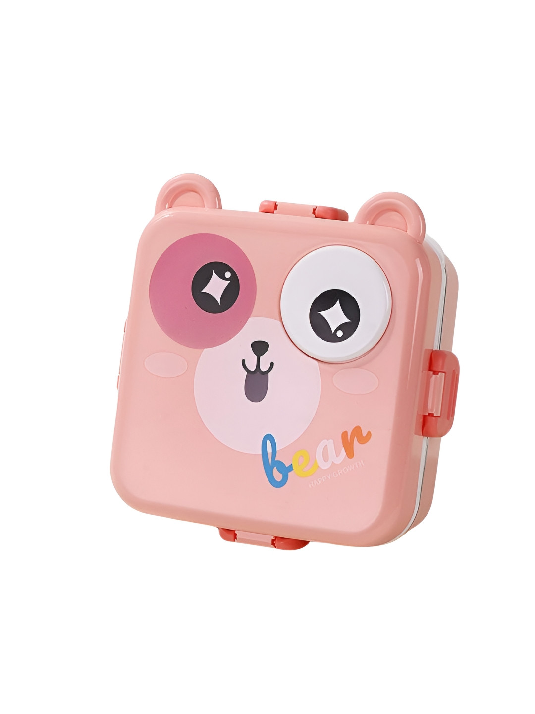 YELONA Cartoon Shape Conversational Plastic Dishwasher Safe Lunch Box With Spoon and Fork