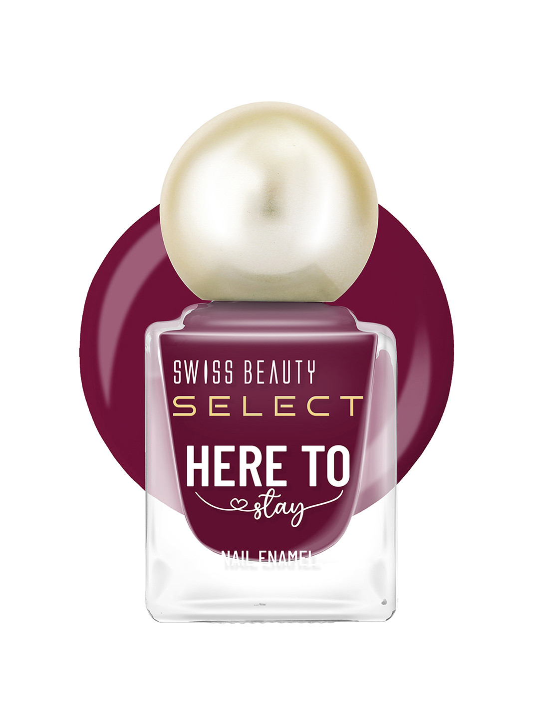 SWISS BEAUTY Select Here to Stay Long Lasting Nail Enamel 12 ml - Ruby Wine 22