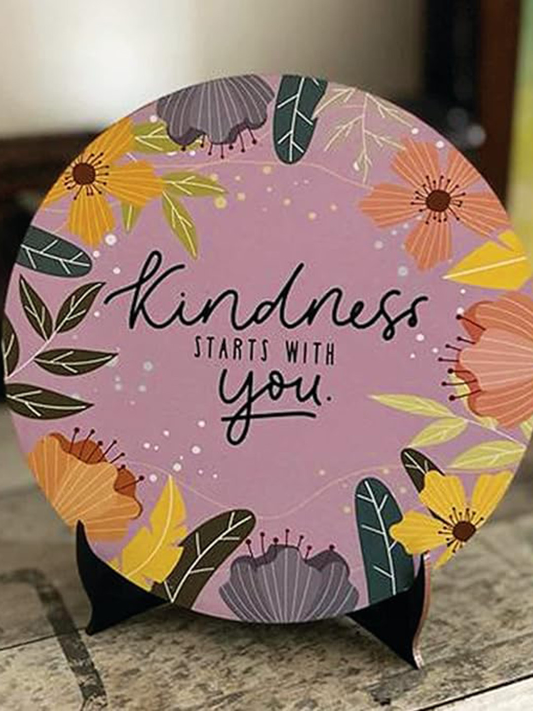 BS AMOR Purple Polyresin Natural Home Office Set of 2 Medium Showpieces - 6 Inches