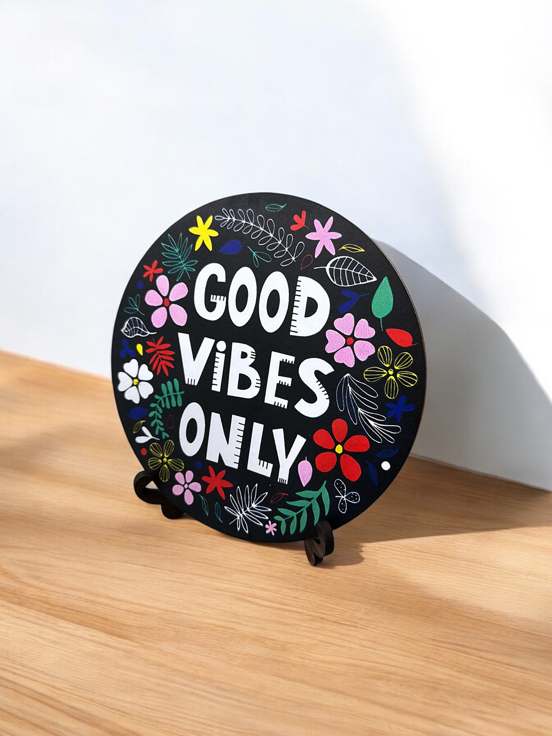 BS AMOR Black Acrylic Natural Study Room Small Showpiece - 7 Inches