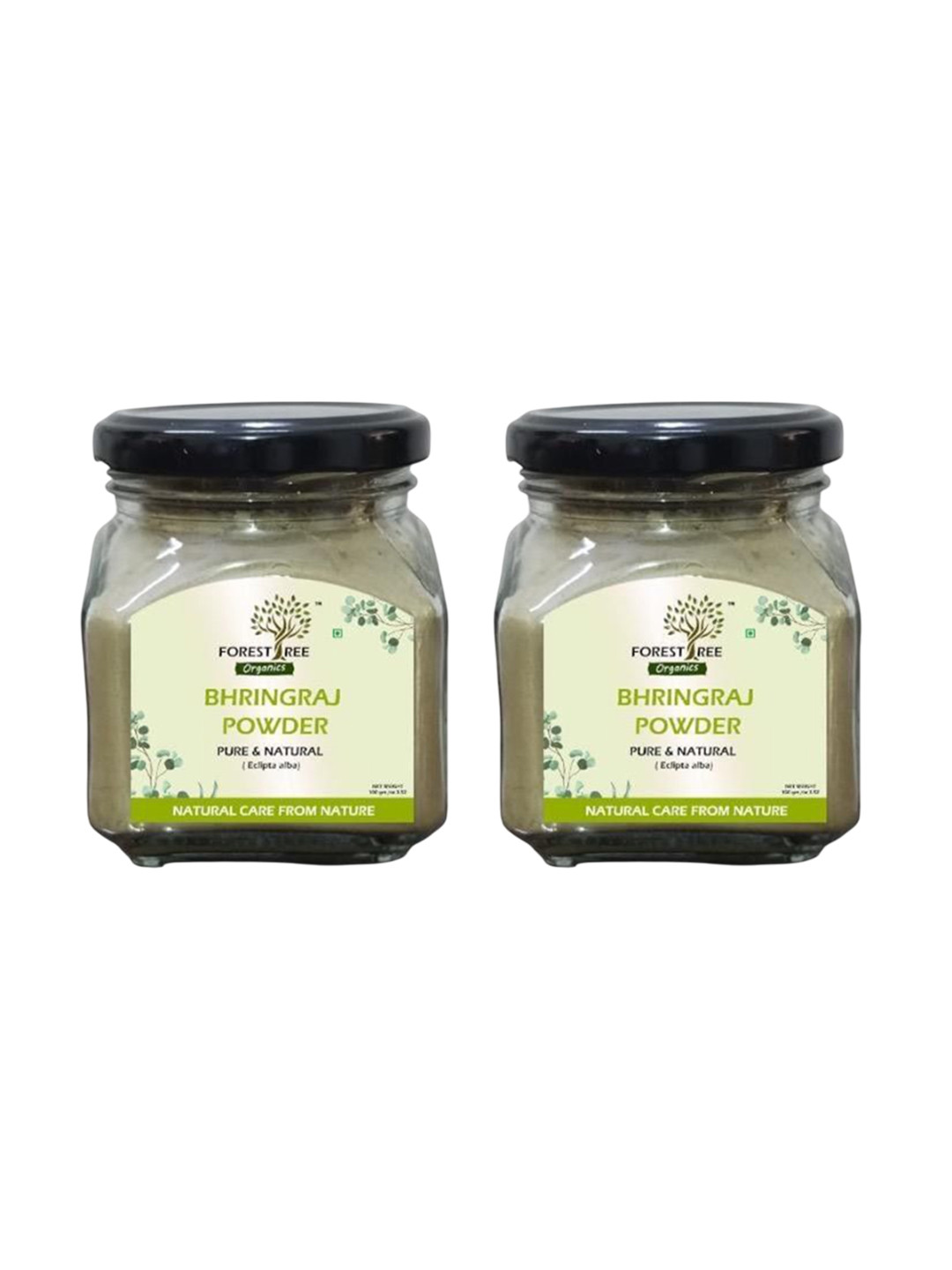 FORESTREE Eclipta Alba Pure & Natural Herbal Bhringraj Powder - 100 g Each