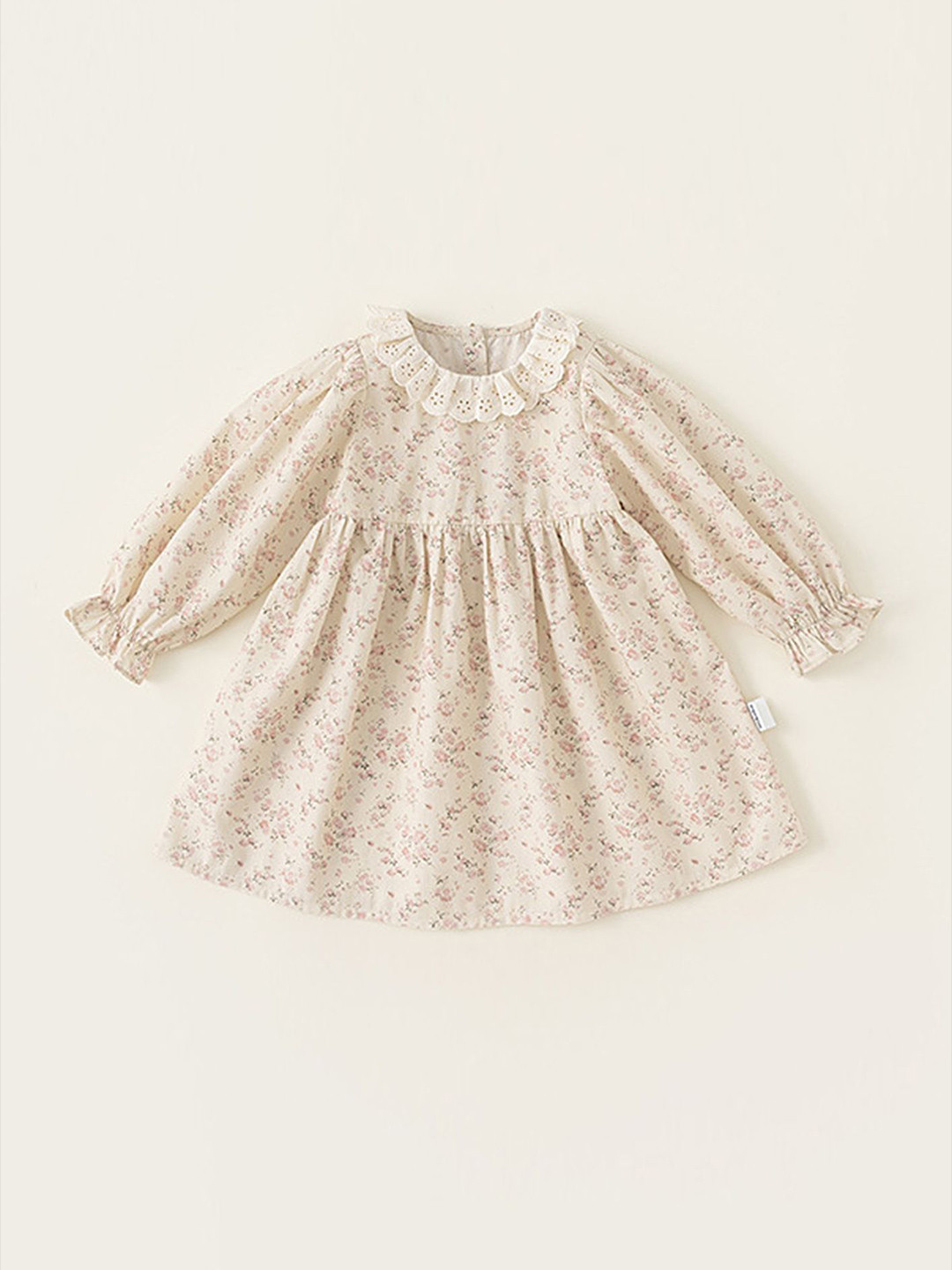 LULU & SKY Girls Floral Cotton Fit and Flare Dress