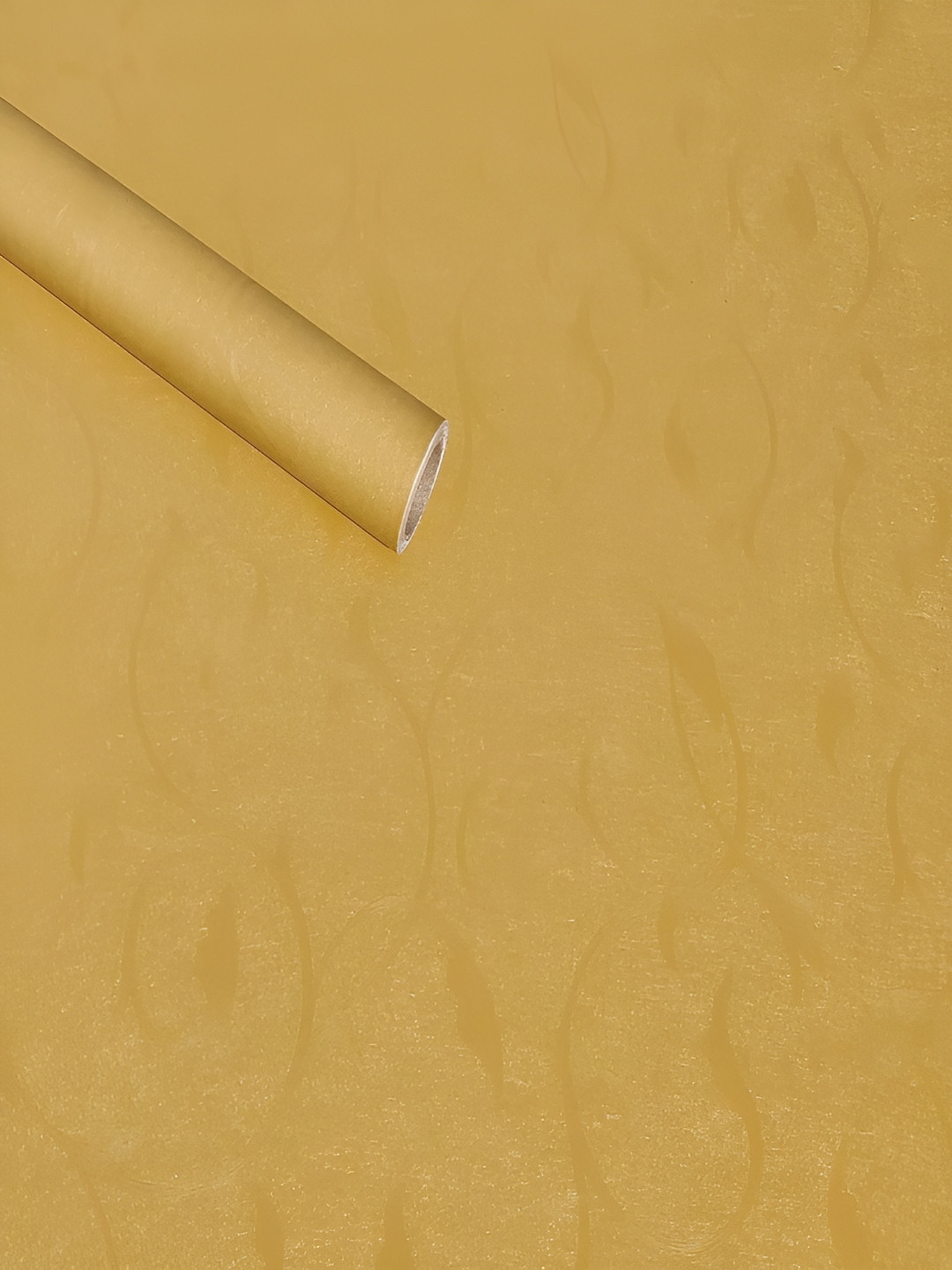 ANNA CREATIONS Yellow Self-Adhesive Waterproof Wallpaper