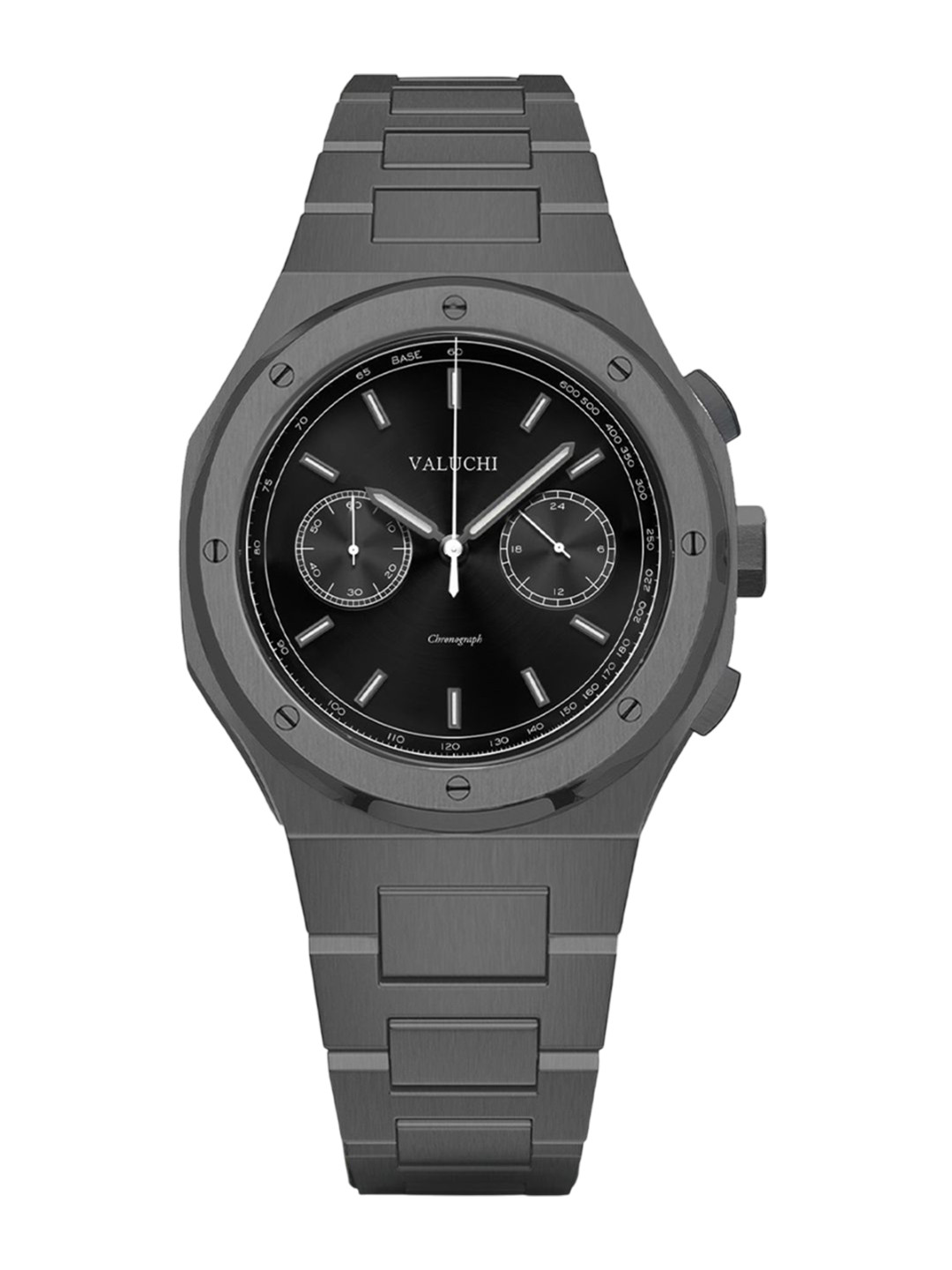 Valuchi Men Dial & Stainless Steel Bracelet Style Straps Analogue Watch VT-CHR-GM