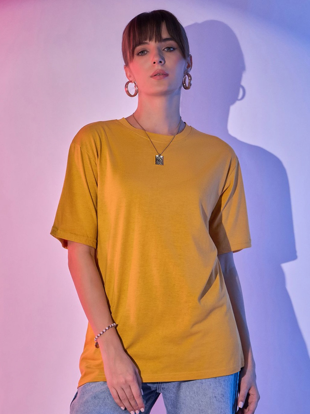 DIMPY GARMENTS Women Raw Edge T-shirt