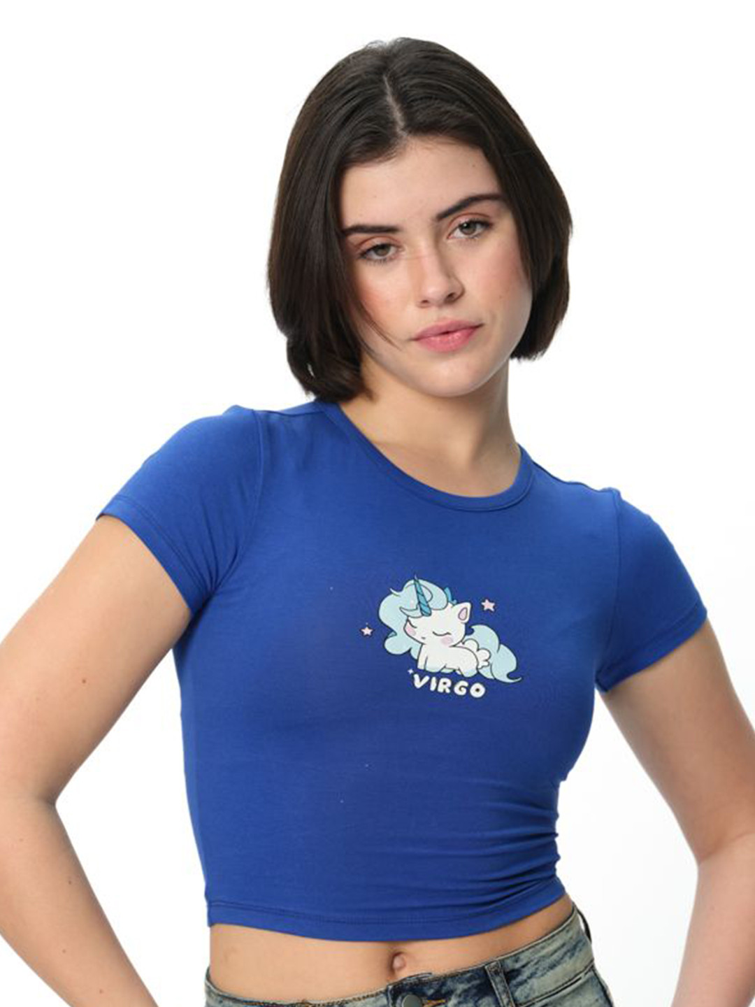 Bonkers Corner Women Graphic Printed Short Sleeves Round Neck T-shirt