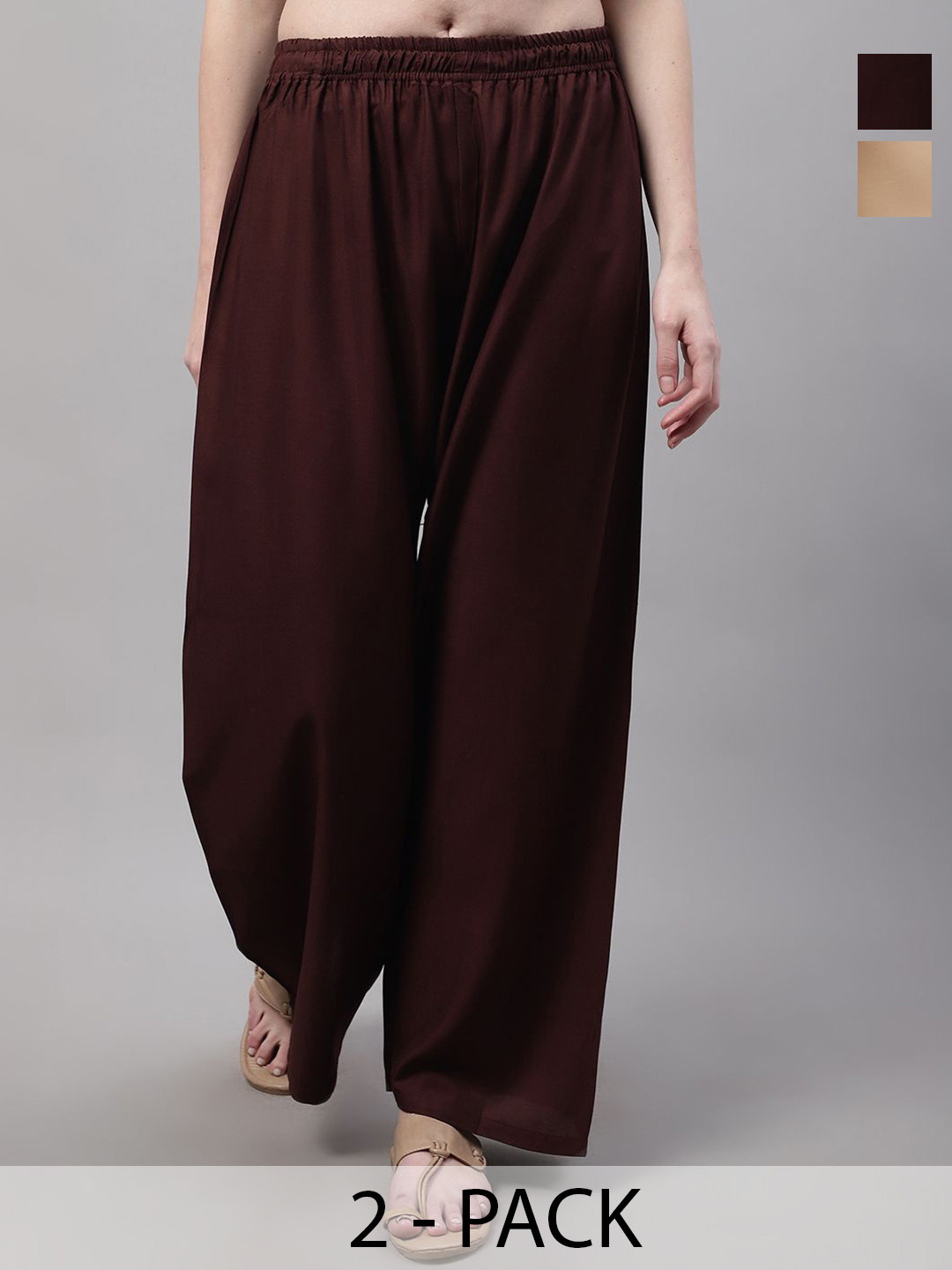 Valles365 by S.C. Women 2 Flared Palazzos