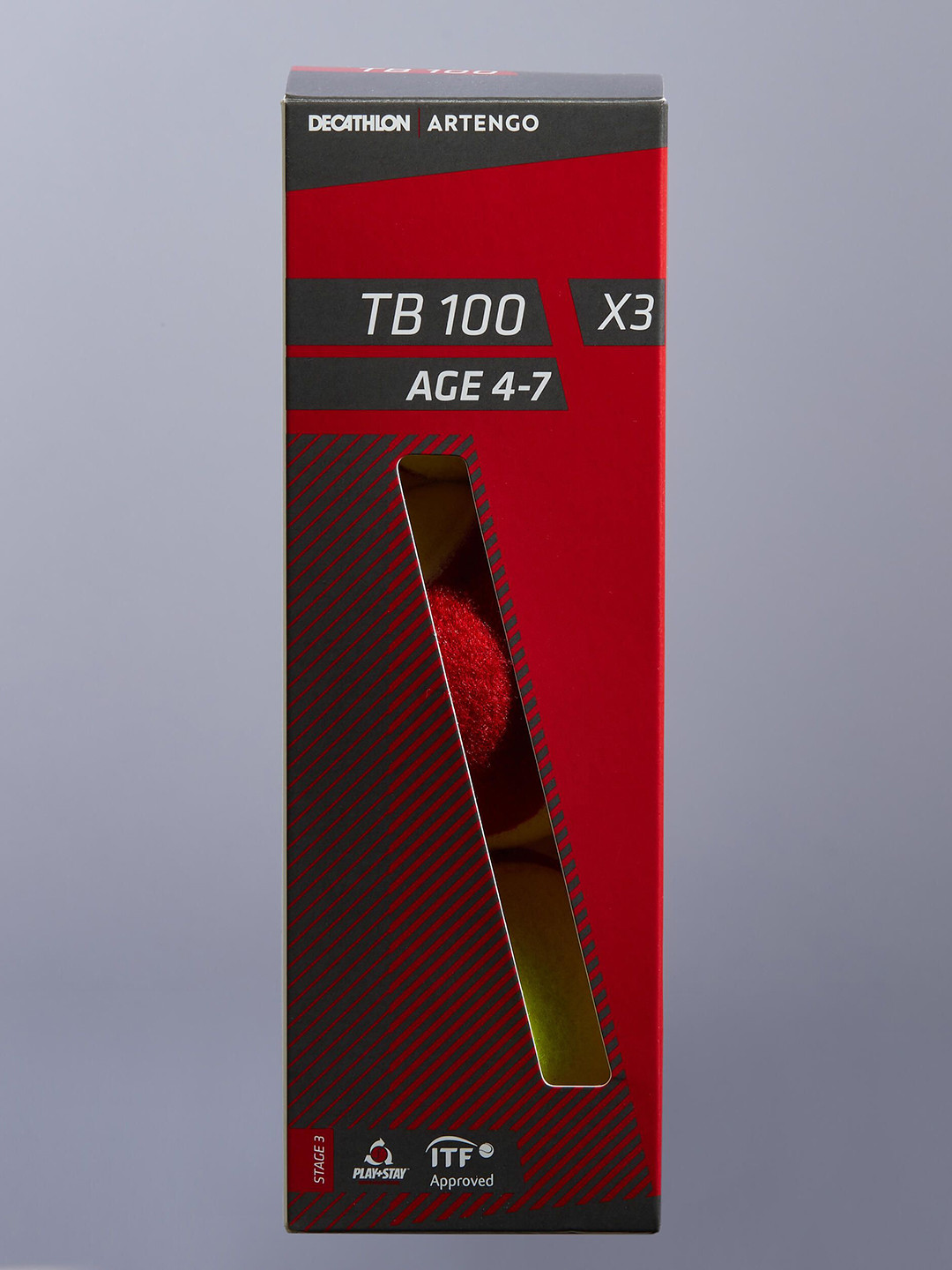 Decathlon ARTENGO Set Of 3 Rubber Tennis Balls