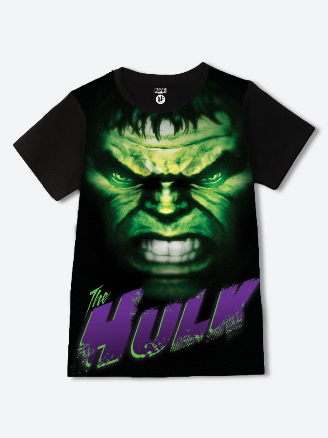 YK Marvel Boys Avengers Printed Applique T-shirt