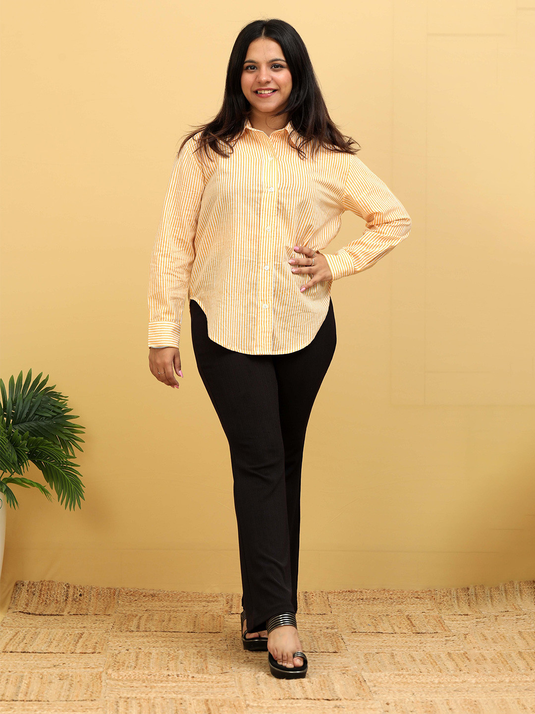 Amaya Floral Cotton Shirt Style Top