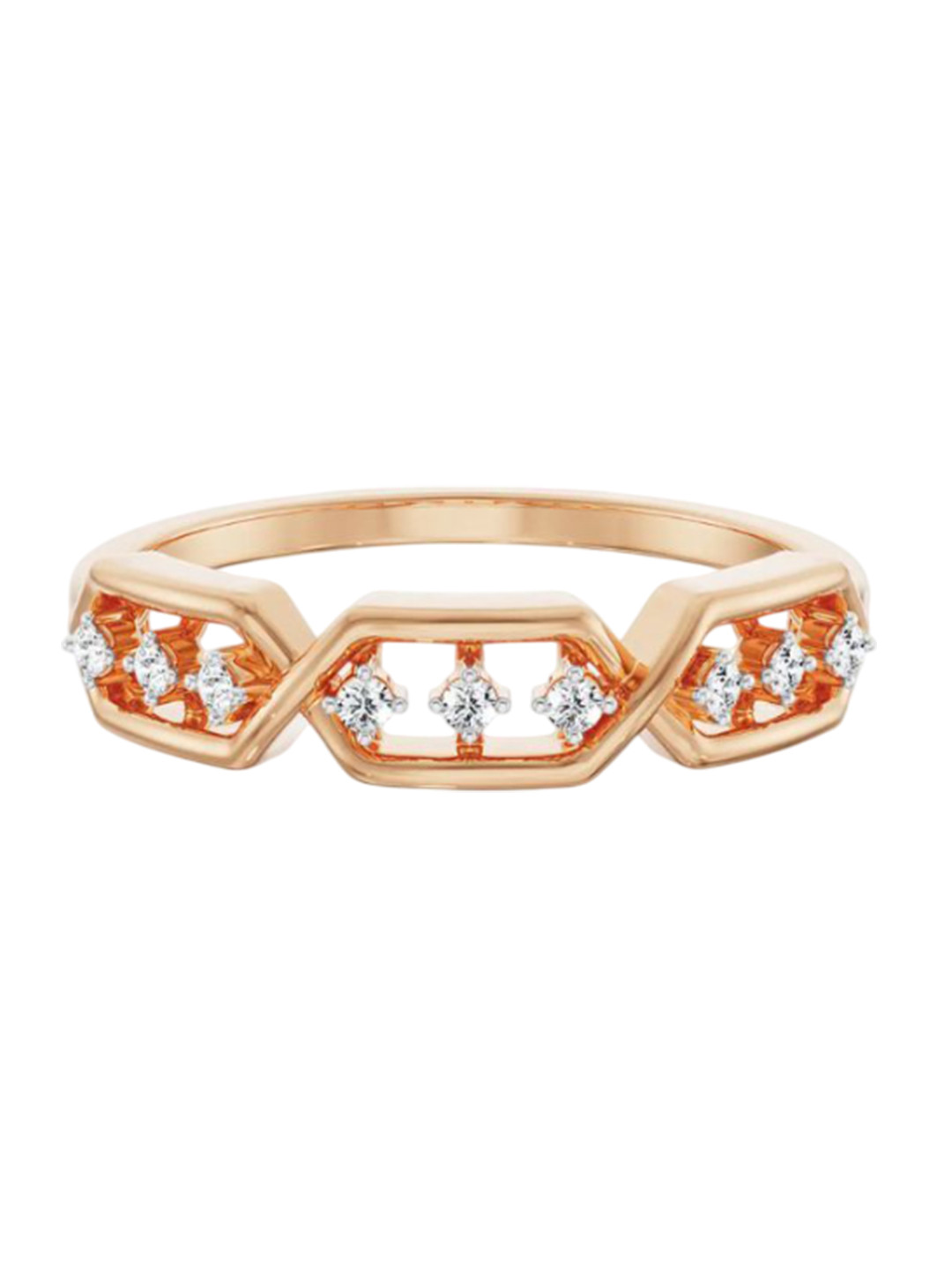 Emori Eternally Linked Lab Diamond in 14KT Gold Band