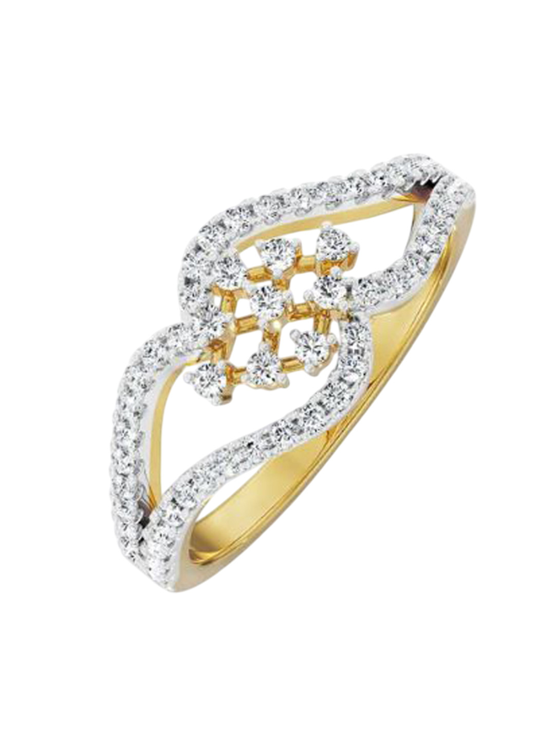 Emori Vintage Layered Lab Diamond in 14KT Gold Ring